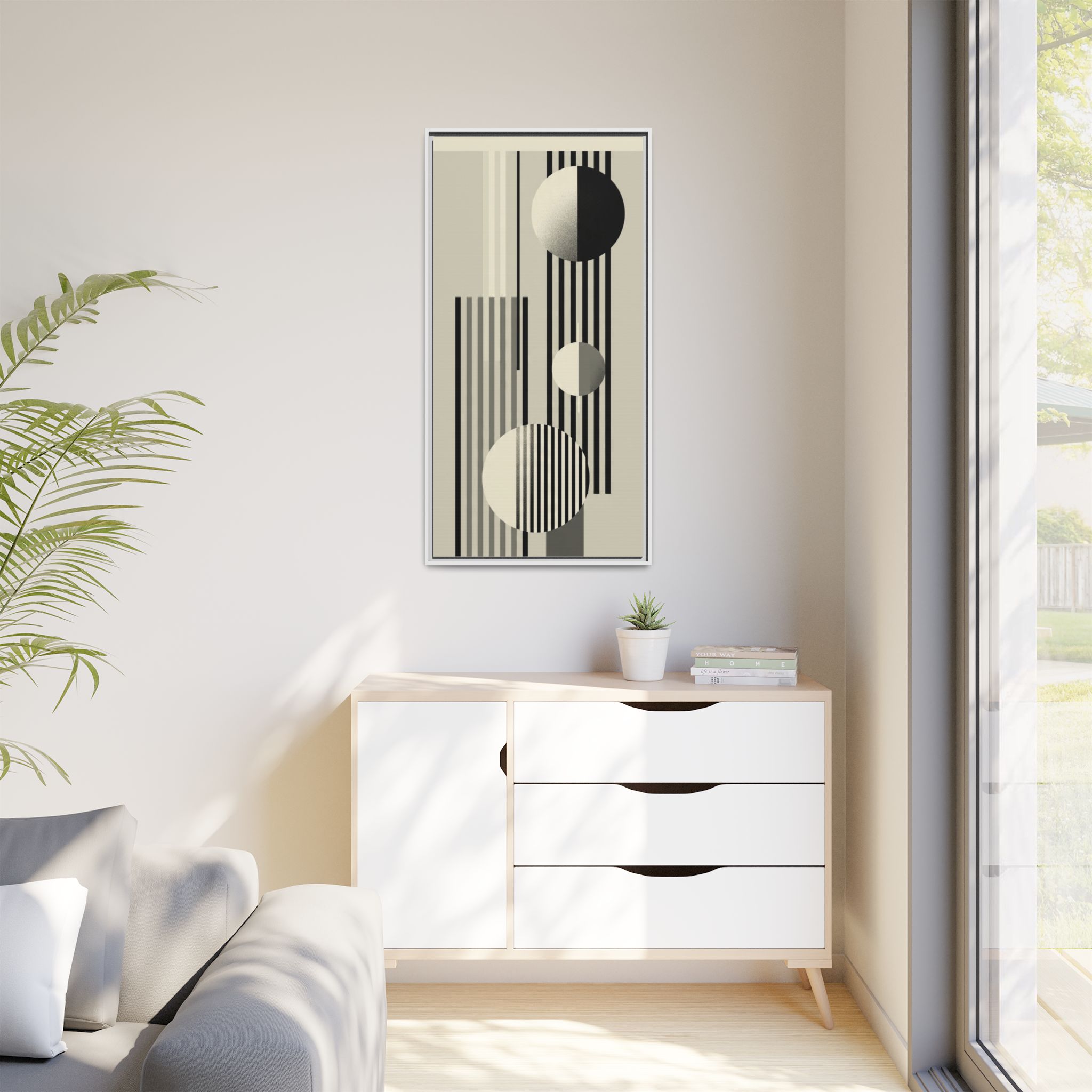 Abstract Geometric Canvas Print — Framed Matte Wall Art - Image 15