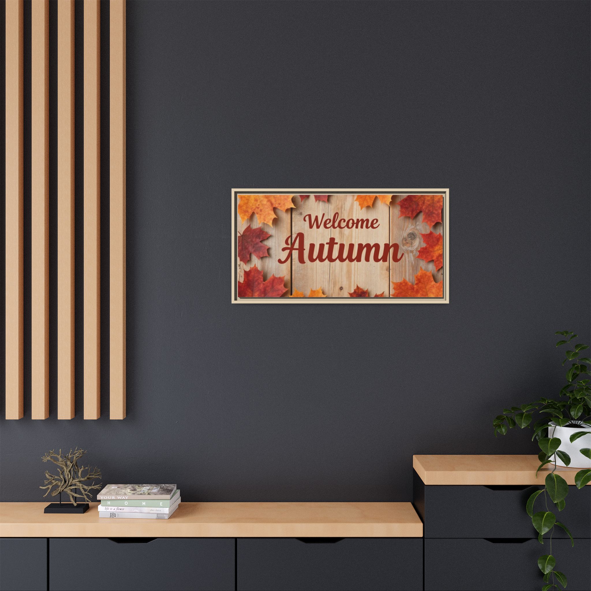 Welcome Autumn Framed Canvas Wall Art - Image 232