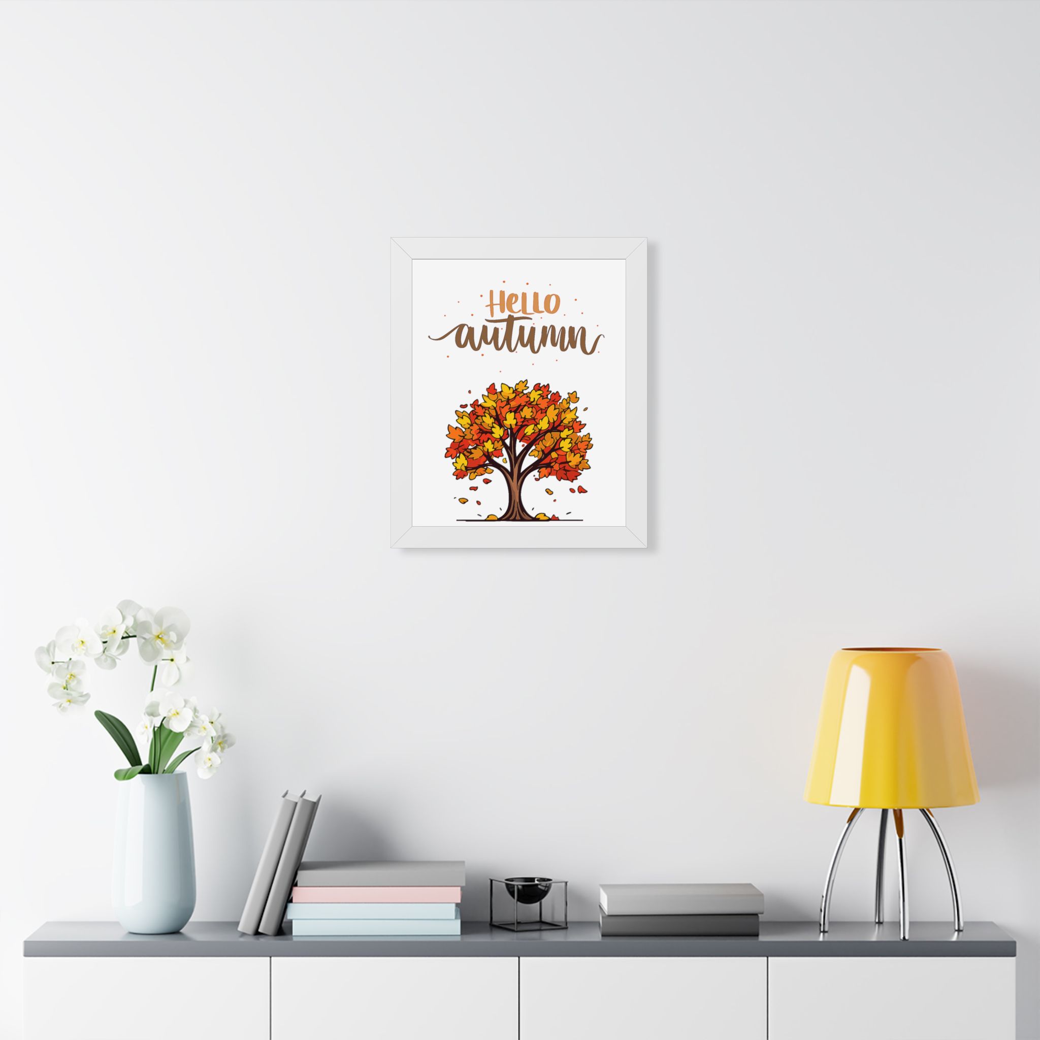 Autumn Poster - "Hello Autumn" Framed Wall Art - Image 14