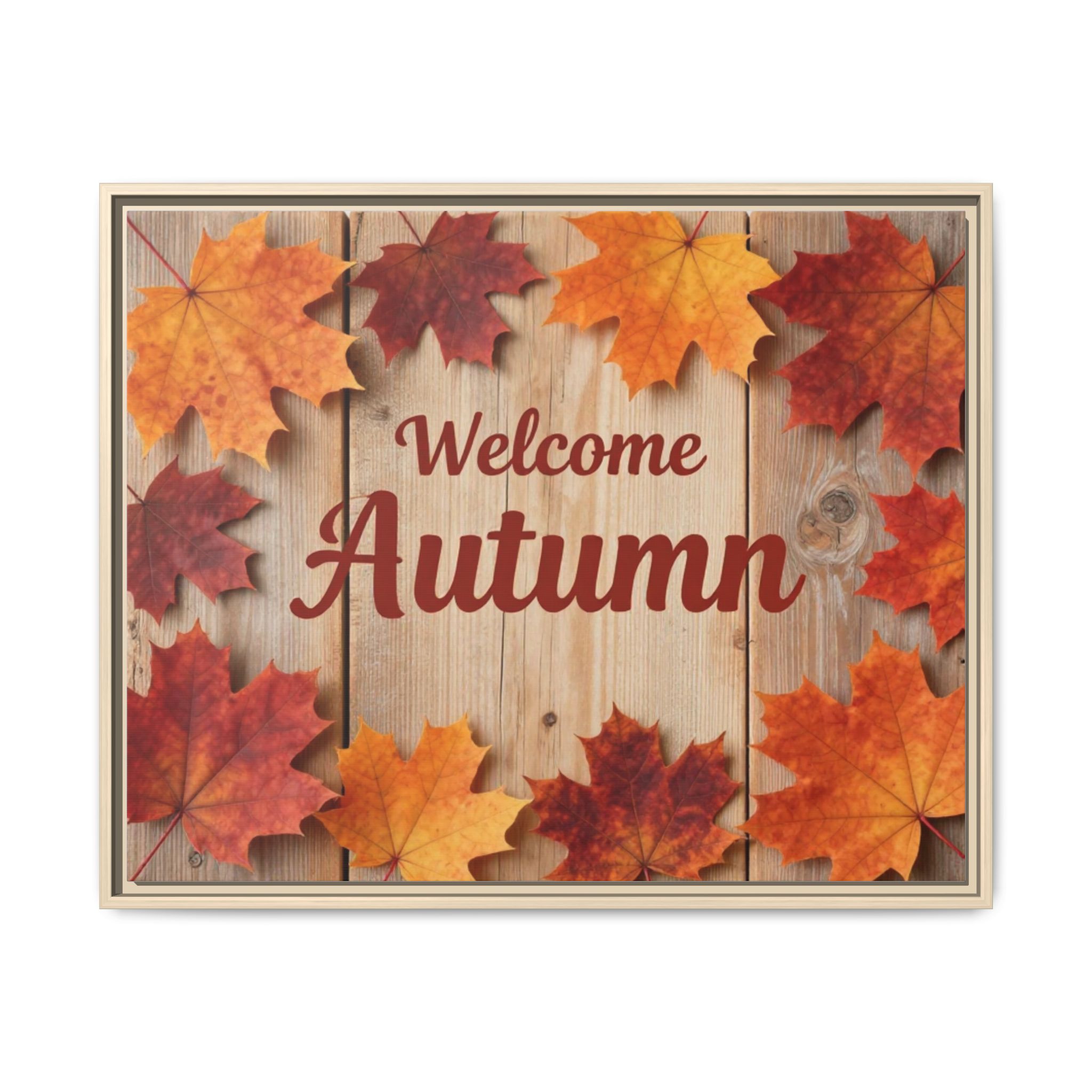 Welcome Autumn Framed Canvas Wall Art - Image 197