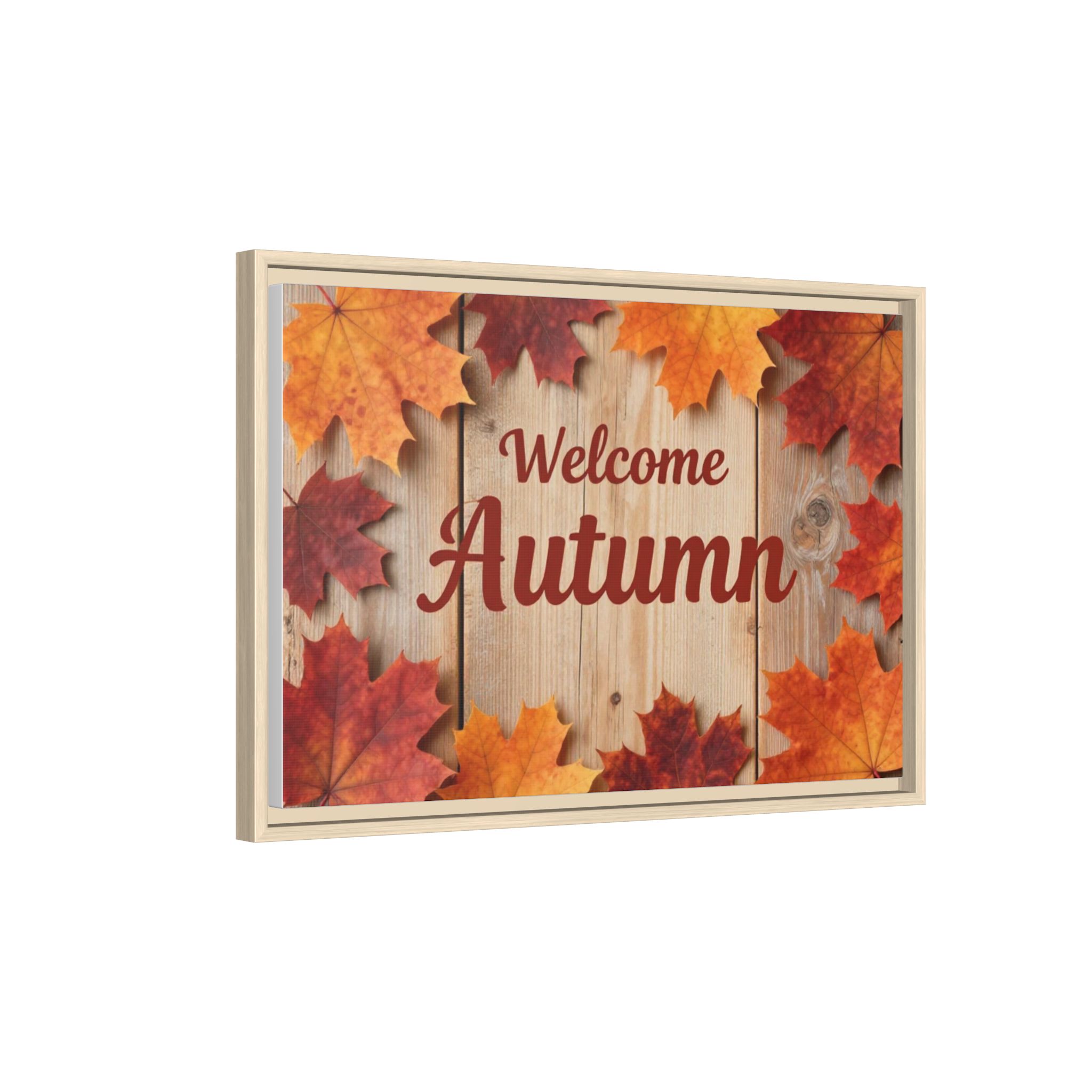 Welcome Autumn Framed Canvas Wall Art - Image 210