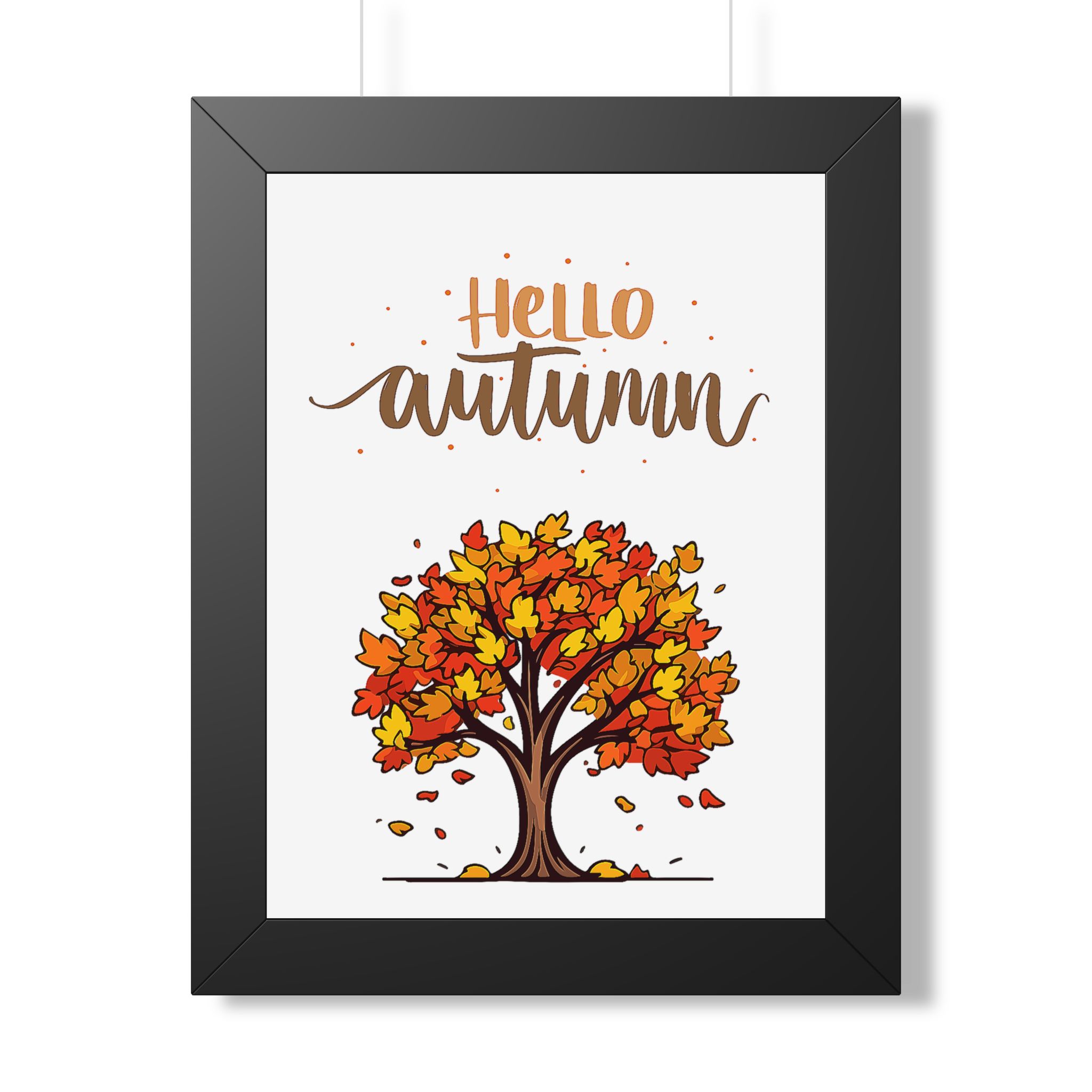 Autumn Poster - "Hello Autumn" Framed Wall Art - Image 4