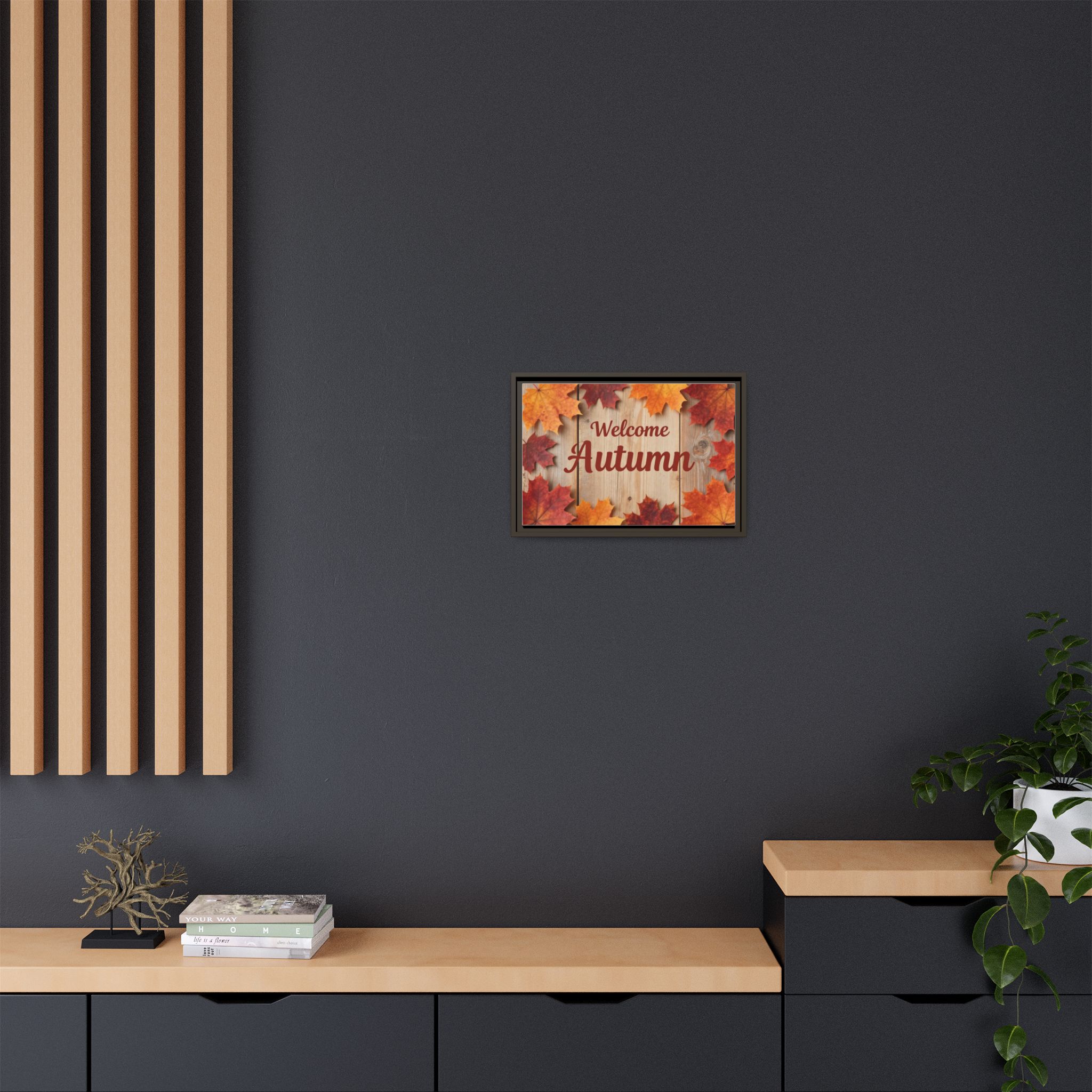 Welcome Autumn Framed Canvas Wall Art - Image 100