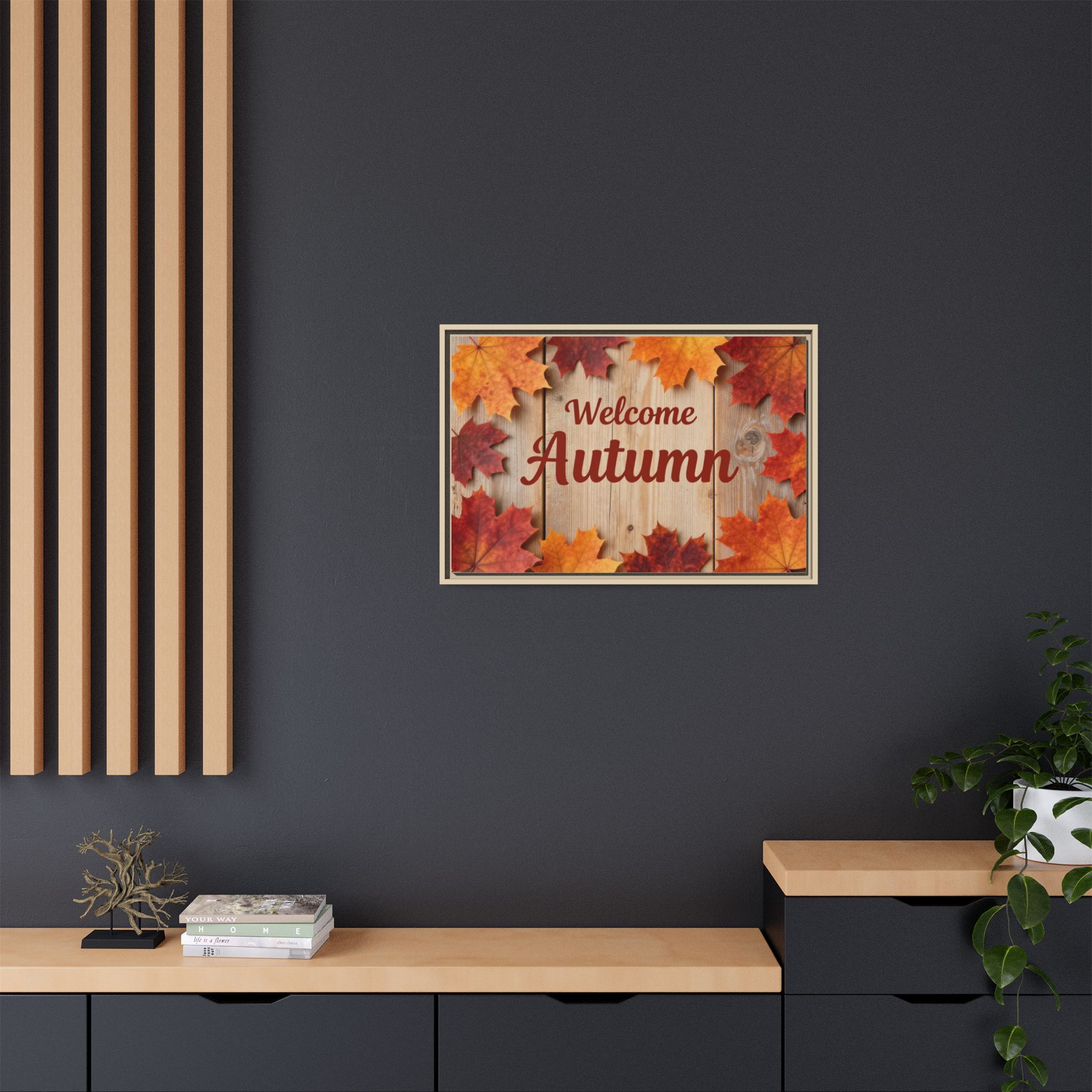 Welcome Autumn Framed Canvas Wall Art - Image 60