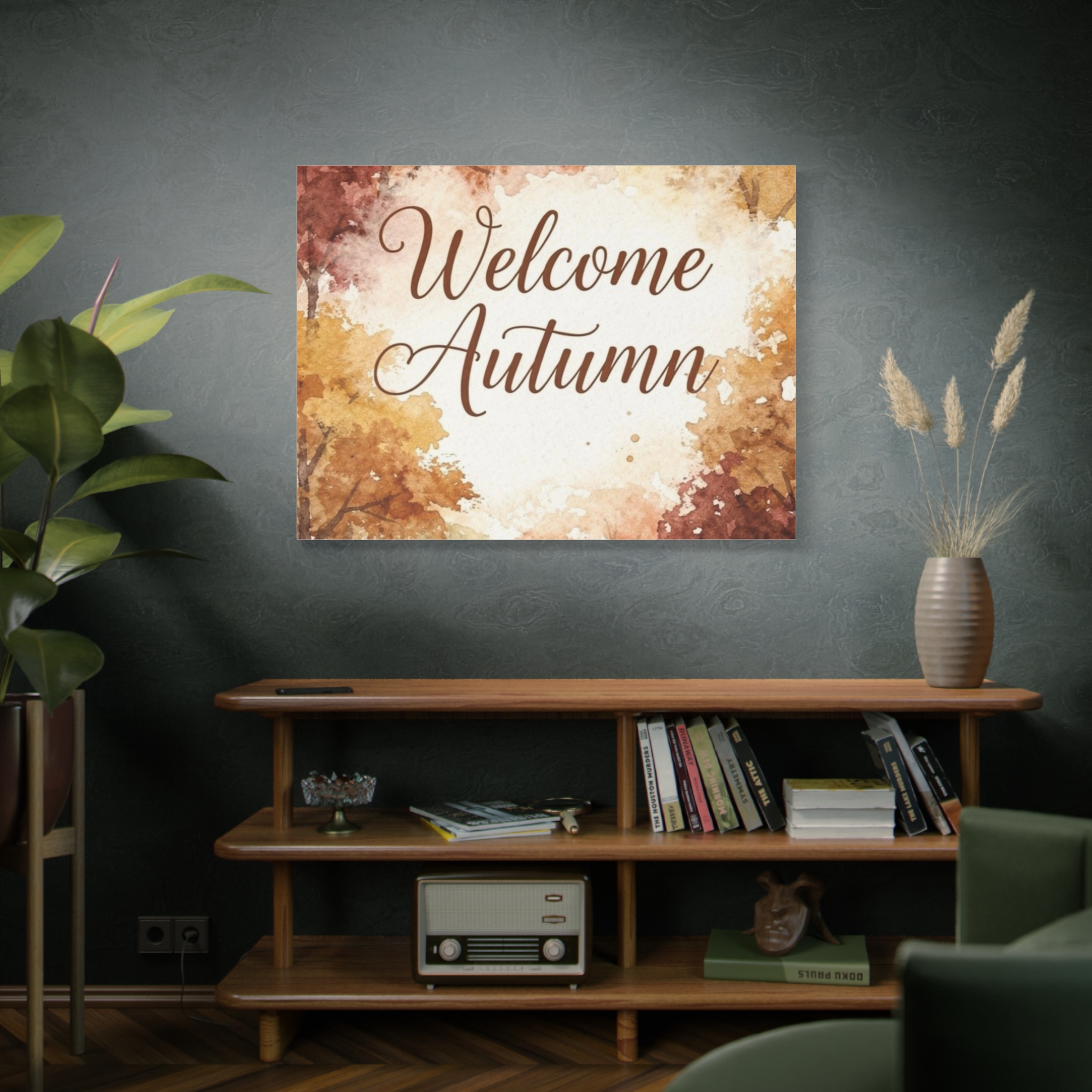 Welcome Autumn Matte Canvas Wall Art — Stretched Fall Home Decor - Image 14