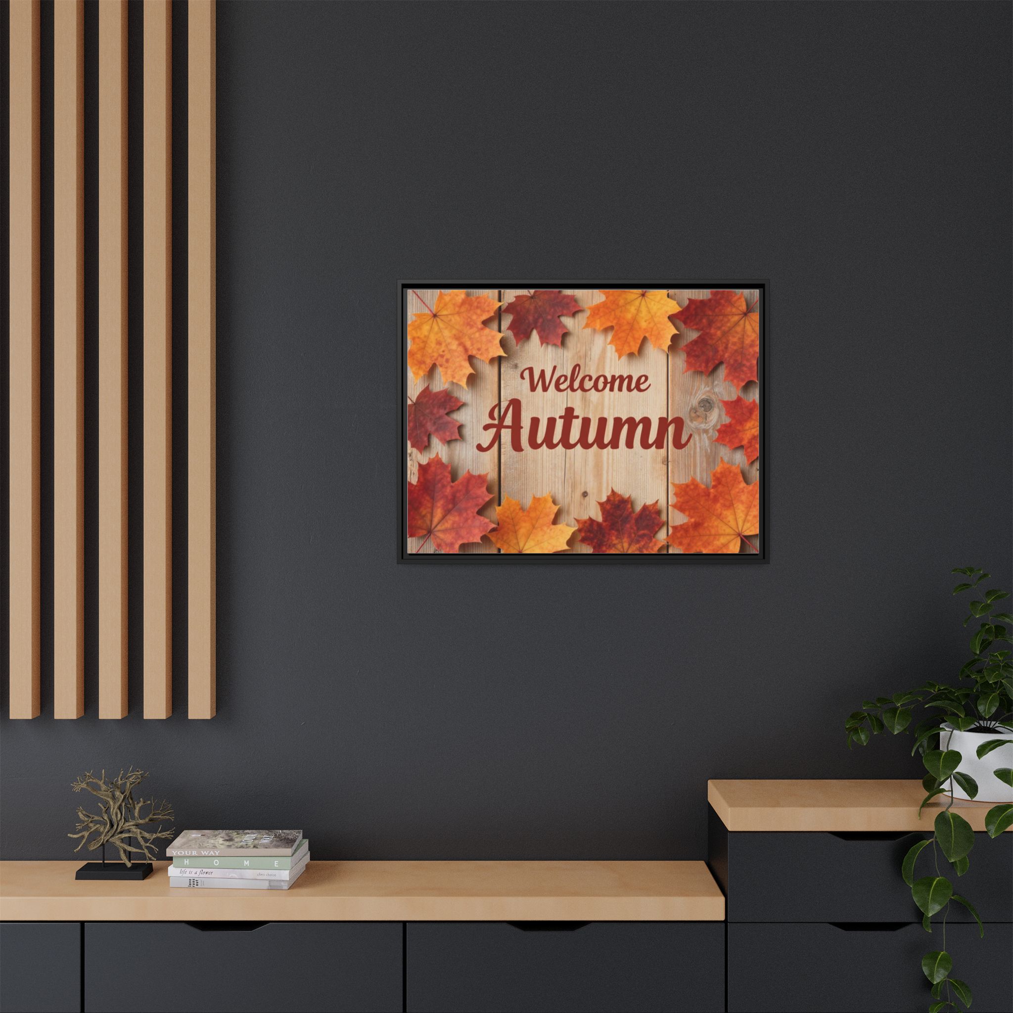 Welcome Autumn Framed Canvas Wall Art - Image 192