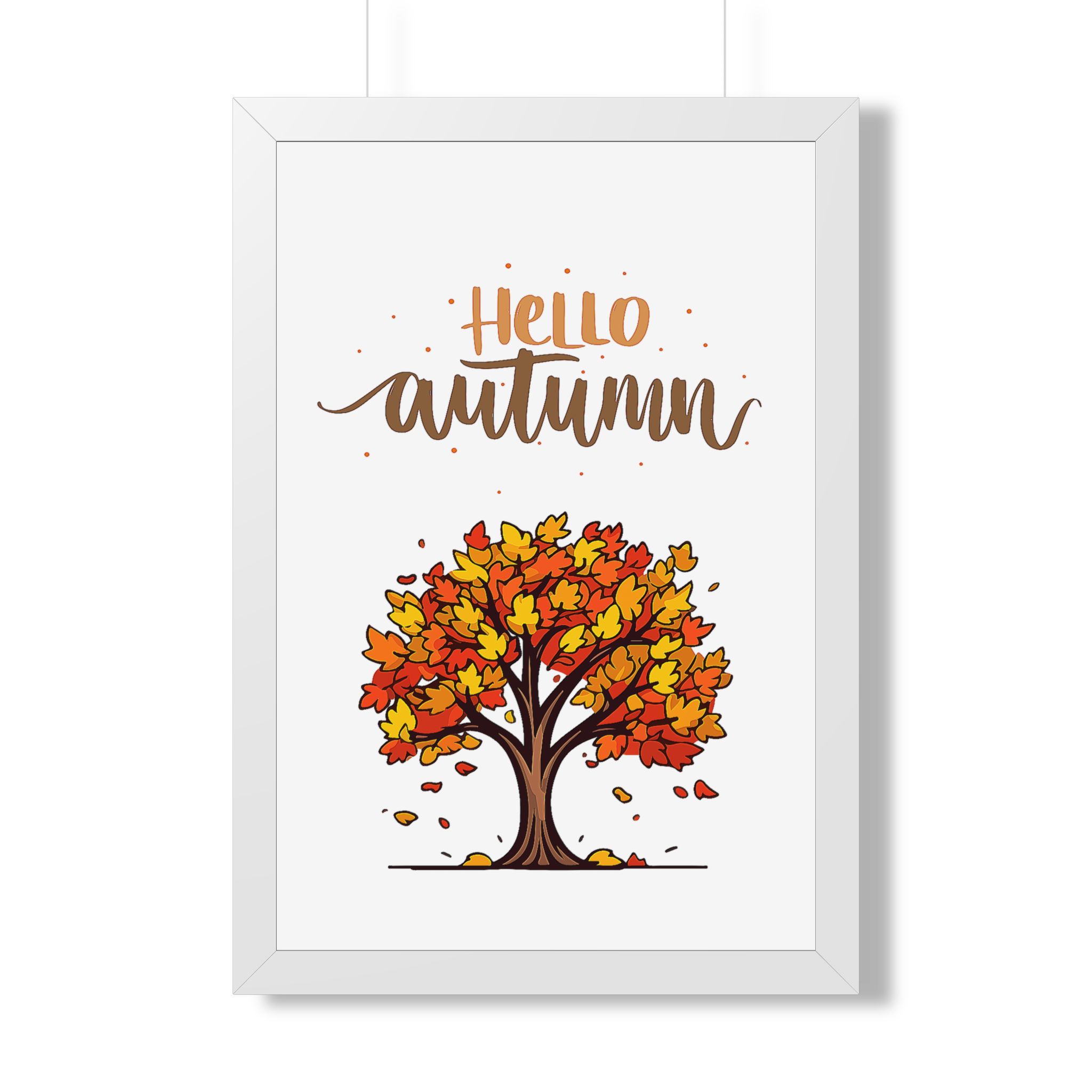 Autumn Poster - "Hello Autumn" Framed Wall Art - Image 15