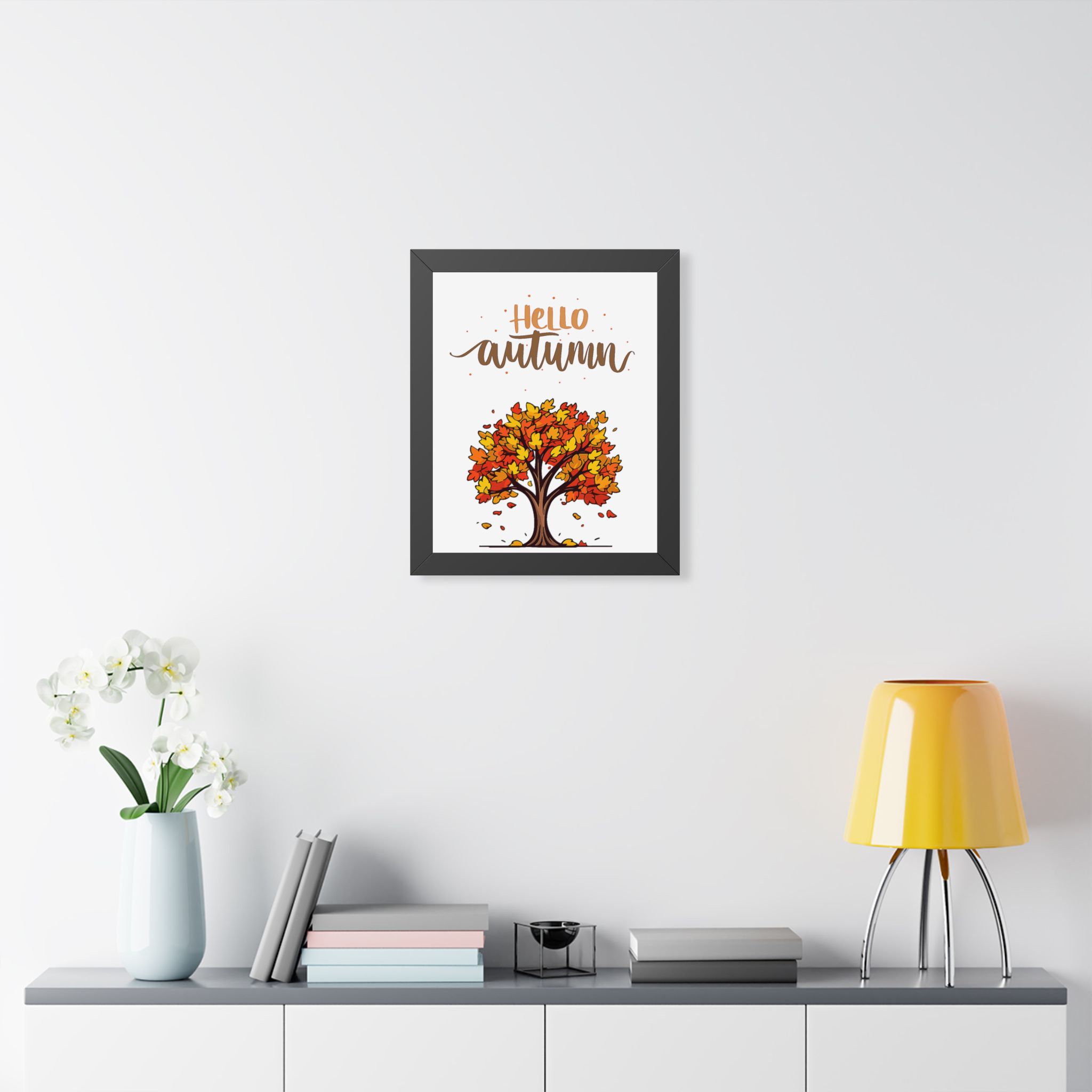 Autumn Poster - "Hello Autumn" Framed Wall Art - Image 7