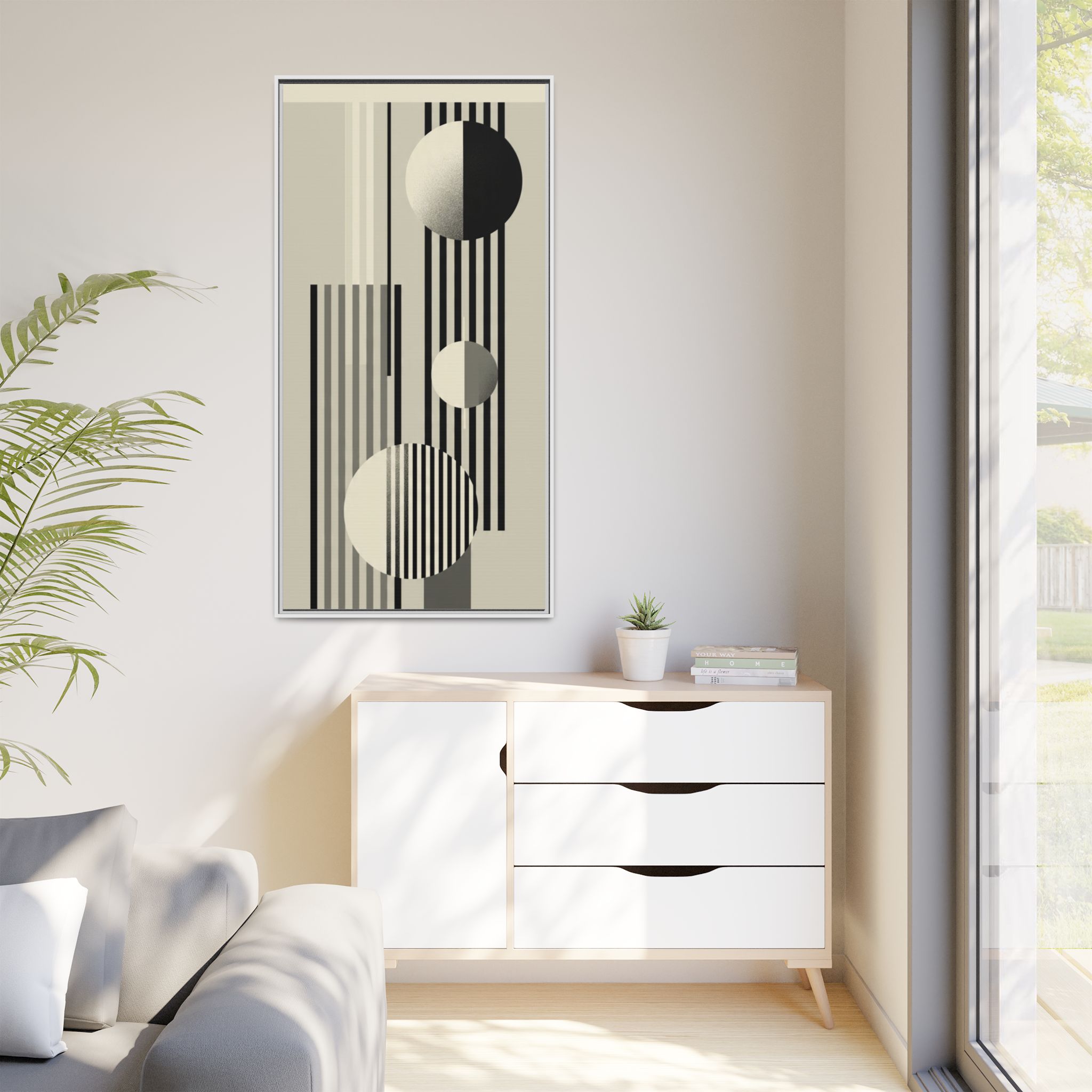 Abstract Geometric Canvas Print — Framed Matte Wall Art - Image 39