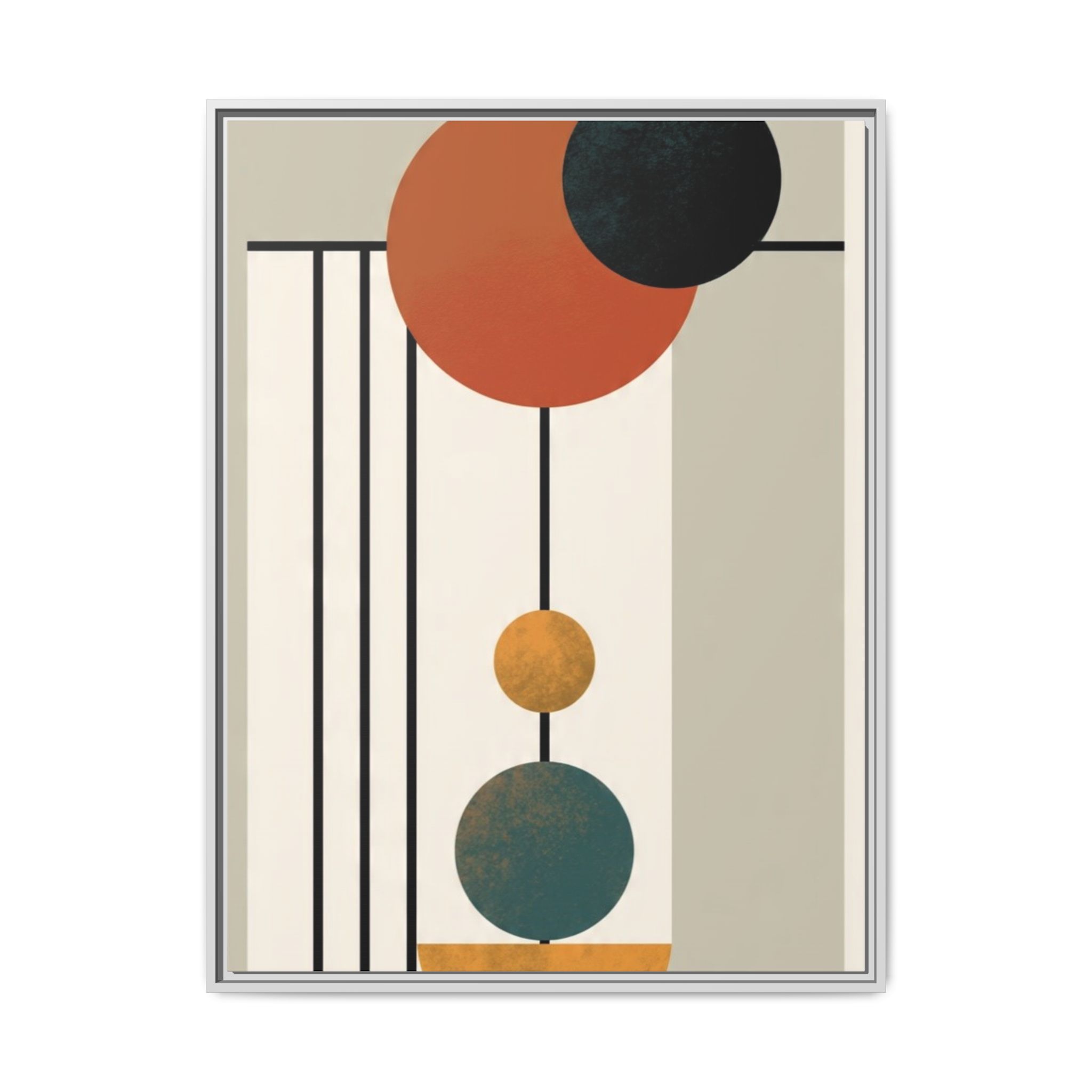 Abstract Geometric Wall Art Print — Matte Framed Canvas - Image 21