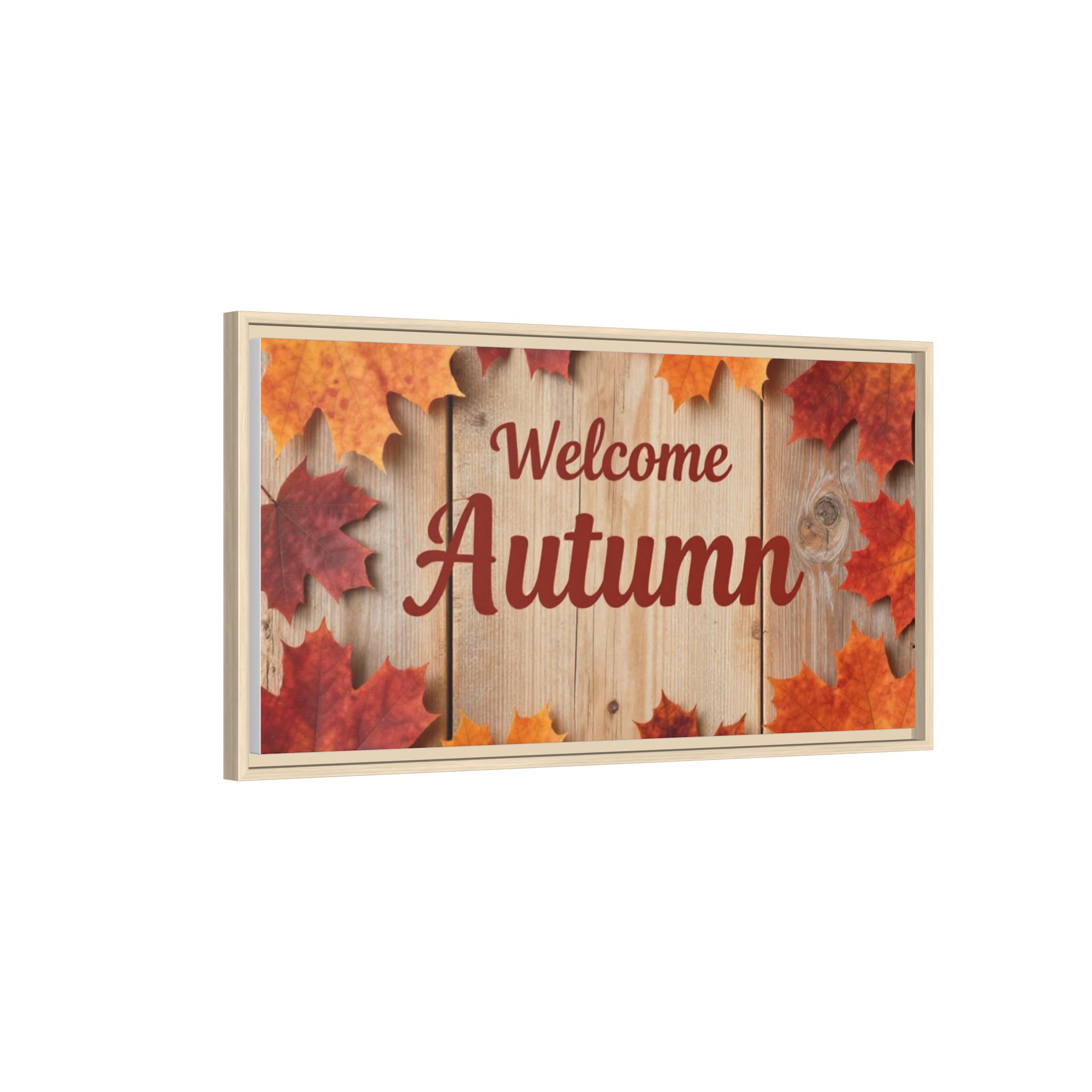 Welcome Autumn Framed Canvas Wall Art - Image 230