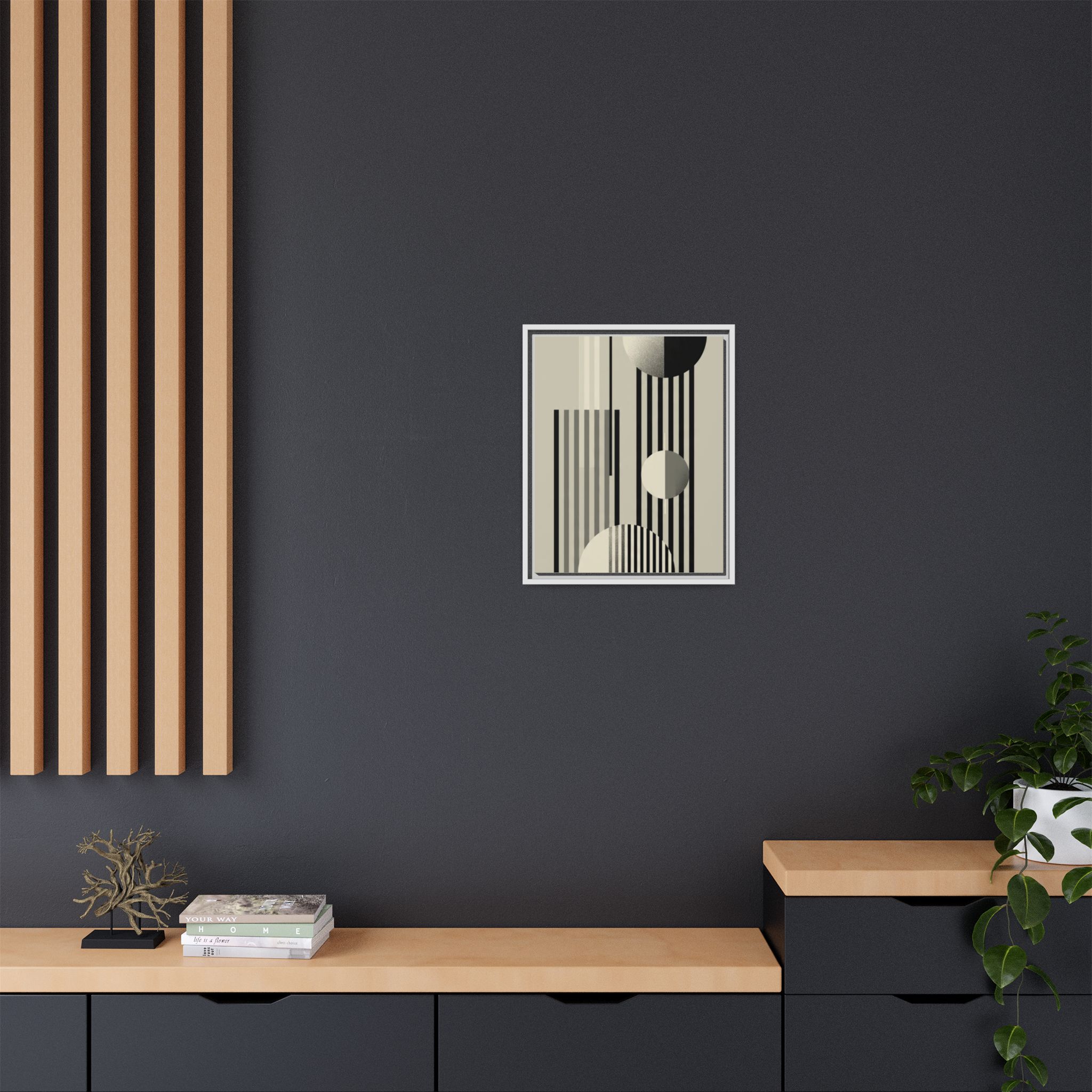 Abstract Geometric Canvas Print — Framed Matte Wall Art - Image 168