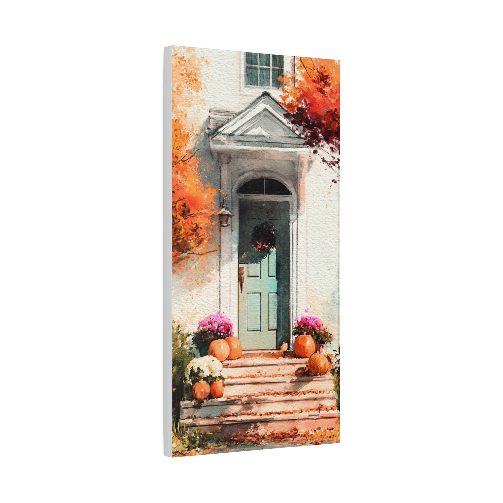 Autumn Front Door Canvas — Fall Pumpkin Porch Wall Art - Image 5