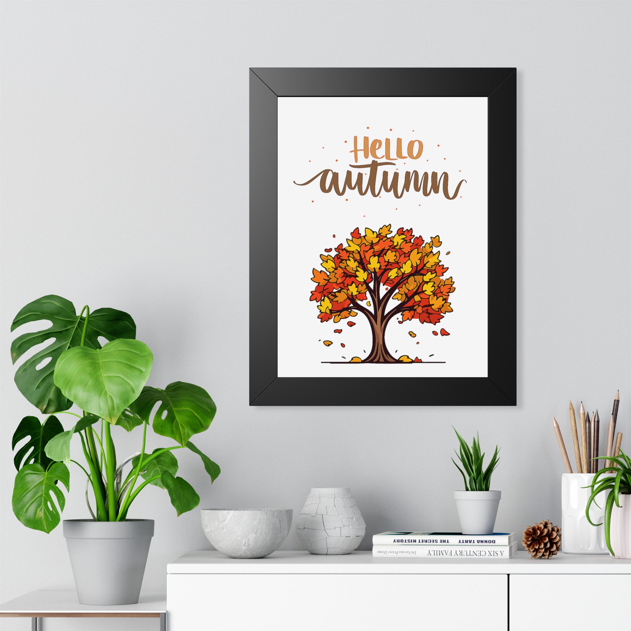 Autumn Poster - "Hello Autumn" Framed Wall Art - Image 5