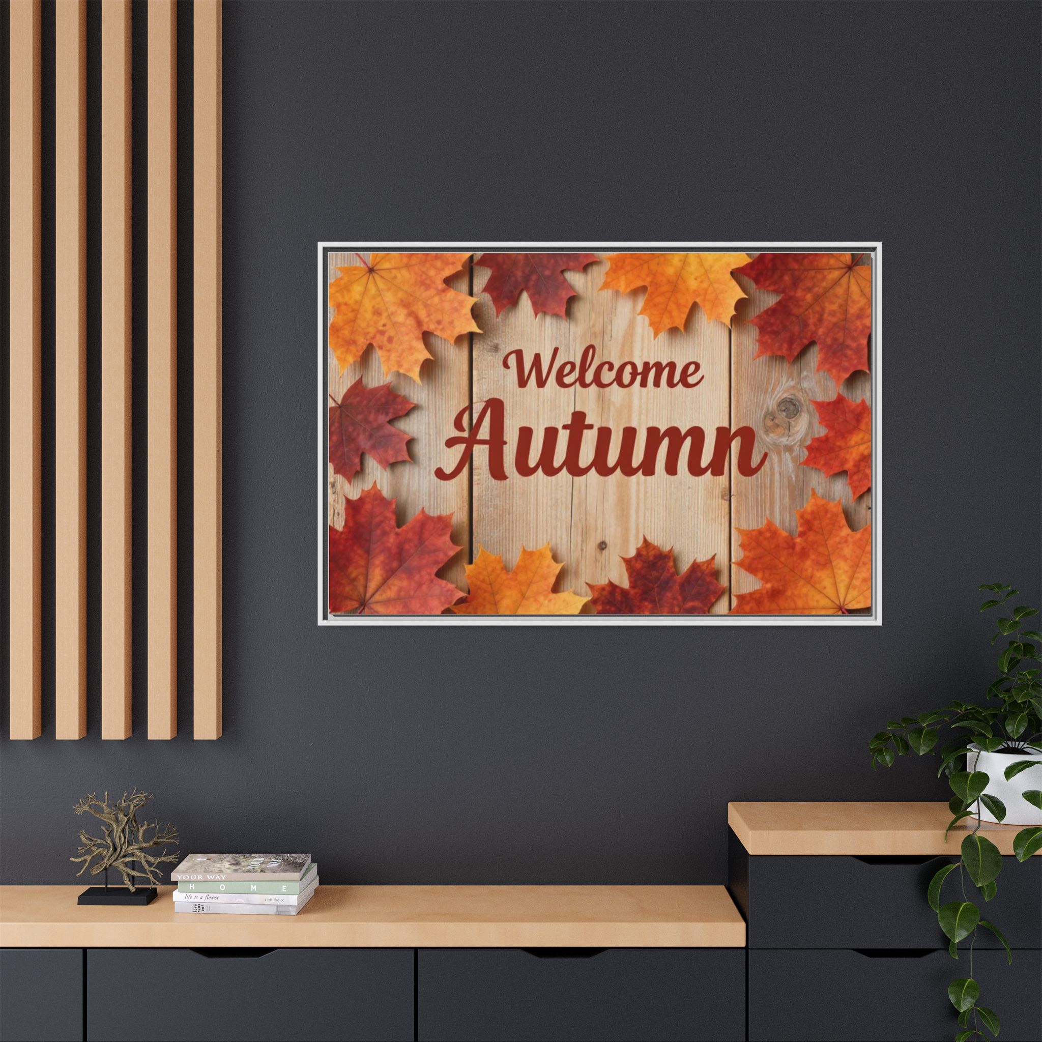 Welcome Autumn Framed Canvas Wall Art - Image 33