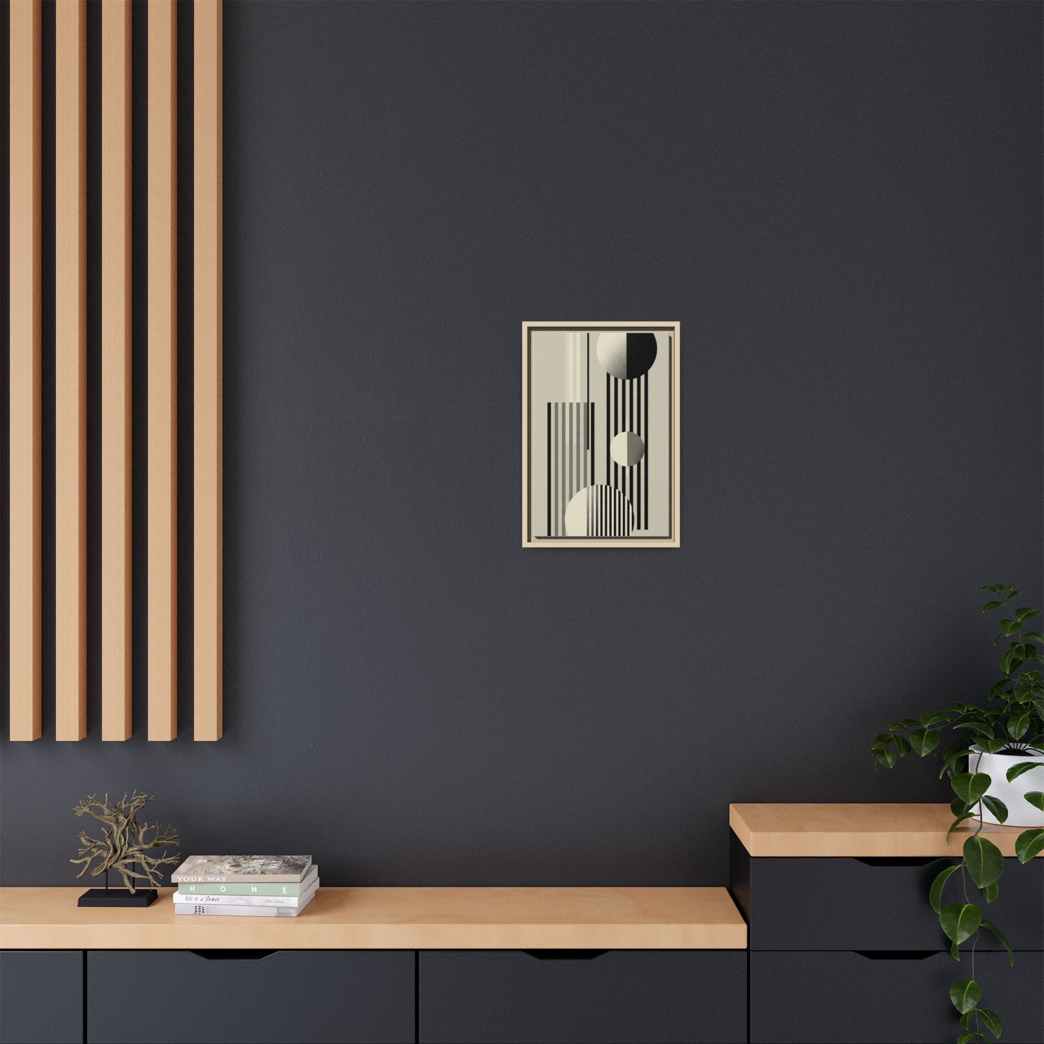 Abstract Geometric Canvas Print — Framed Matte Wall Art - Image 120
