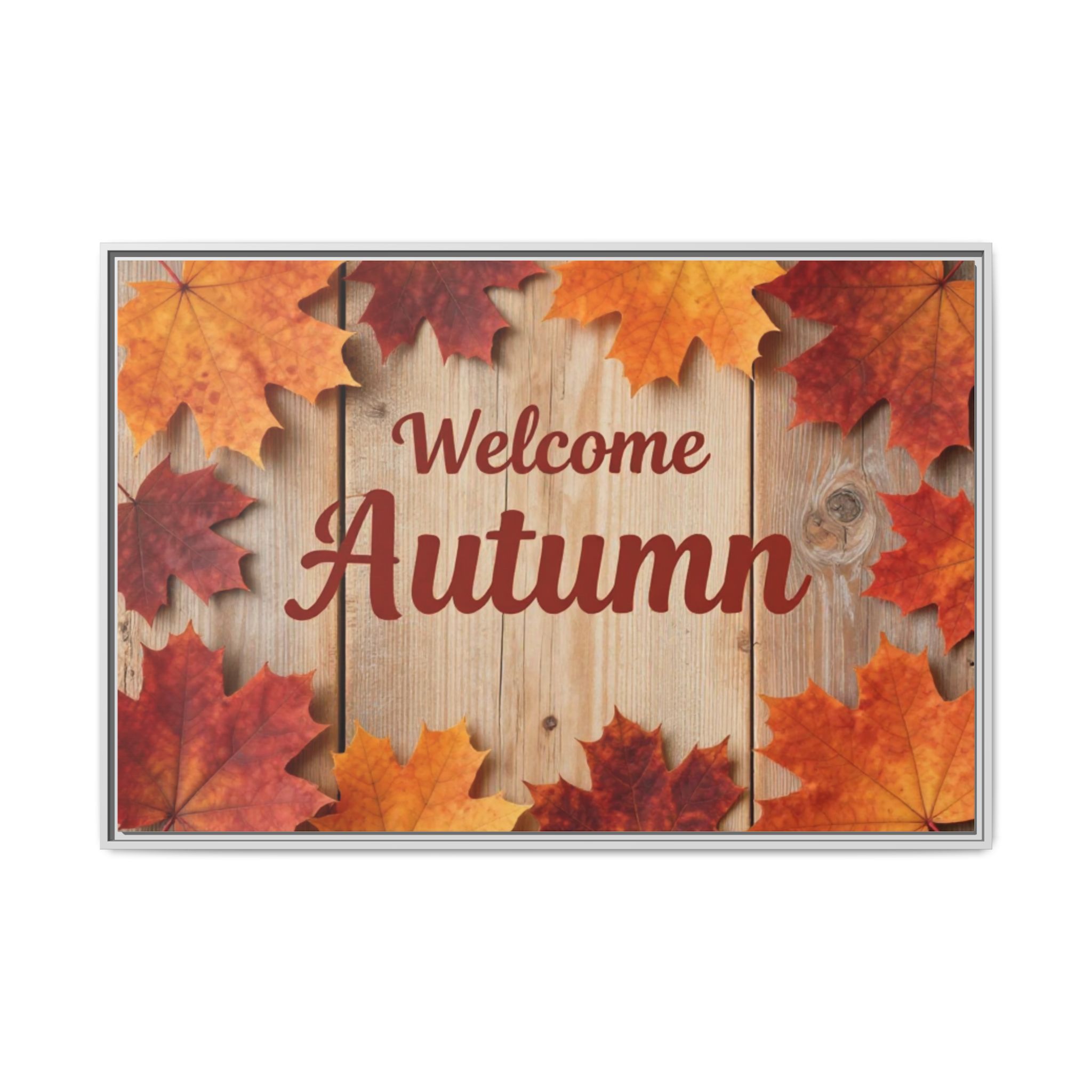 Welcome Autumn Framed Canvas Wall Art - Image 30