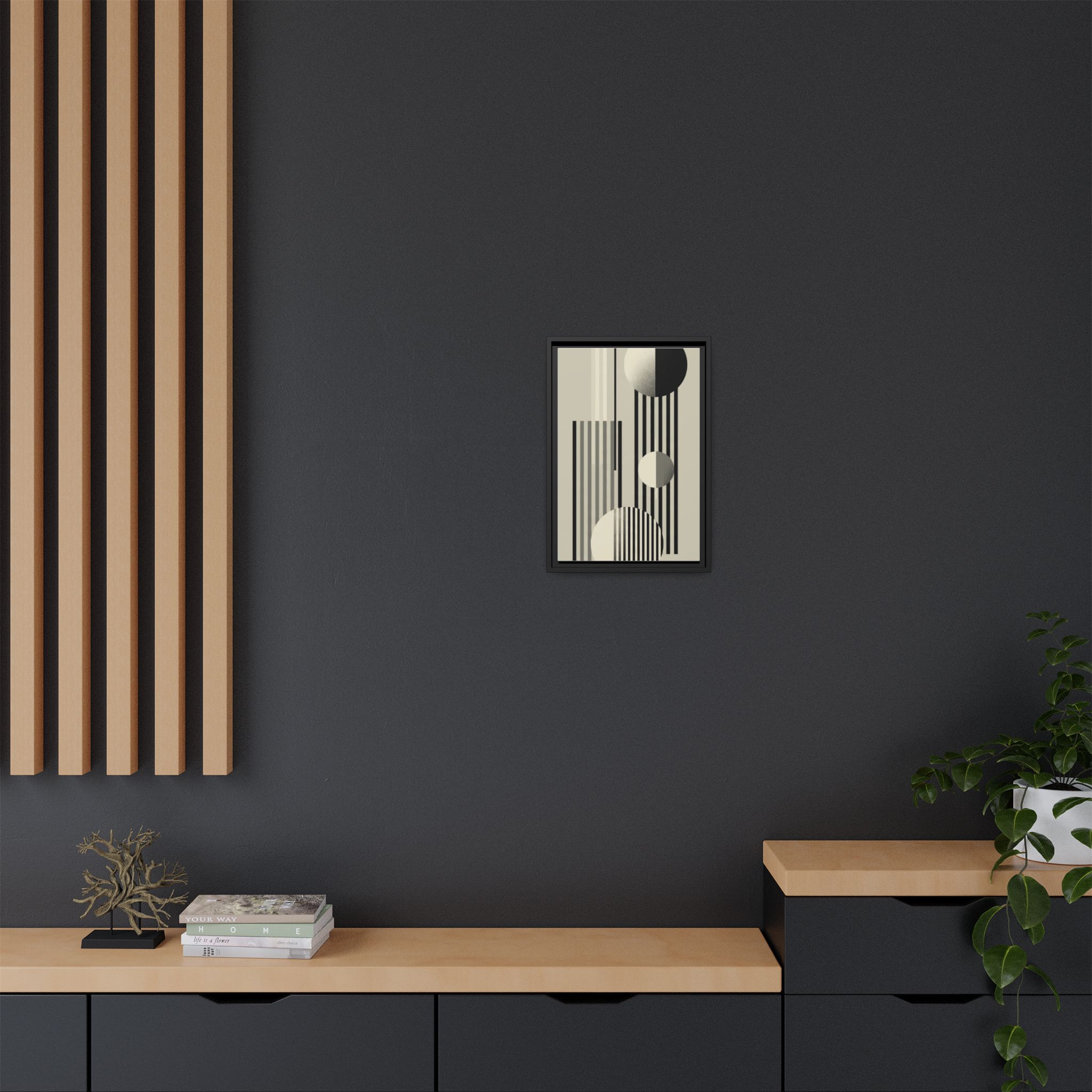 Abstract Geometric Canvas Print — Framed Matte Wall Art - Image 128