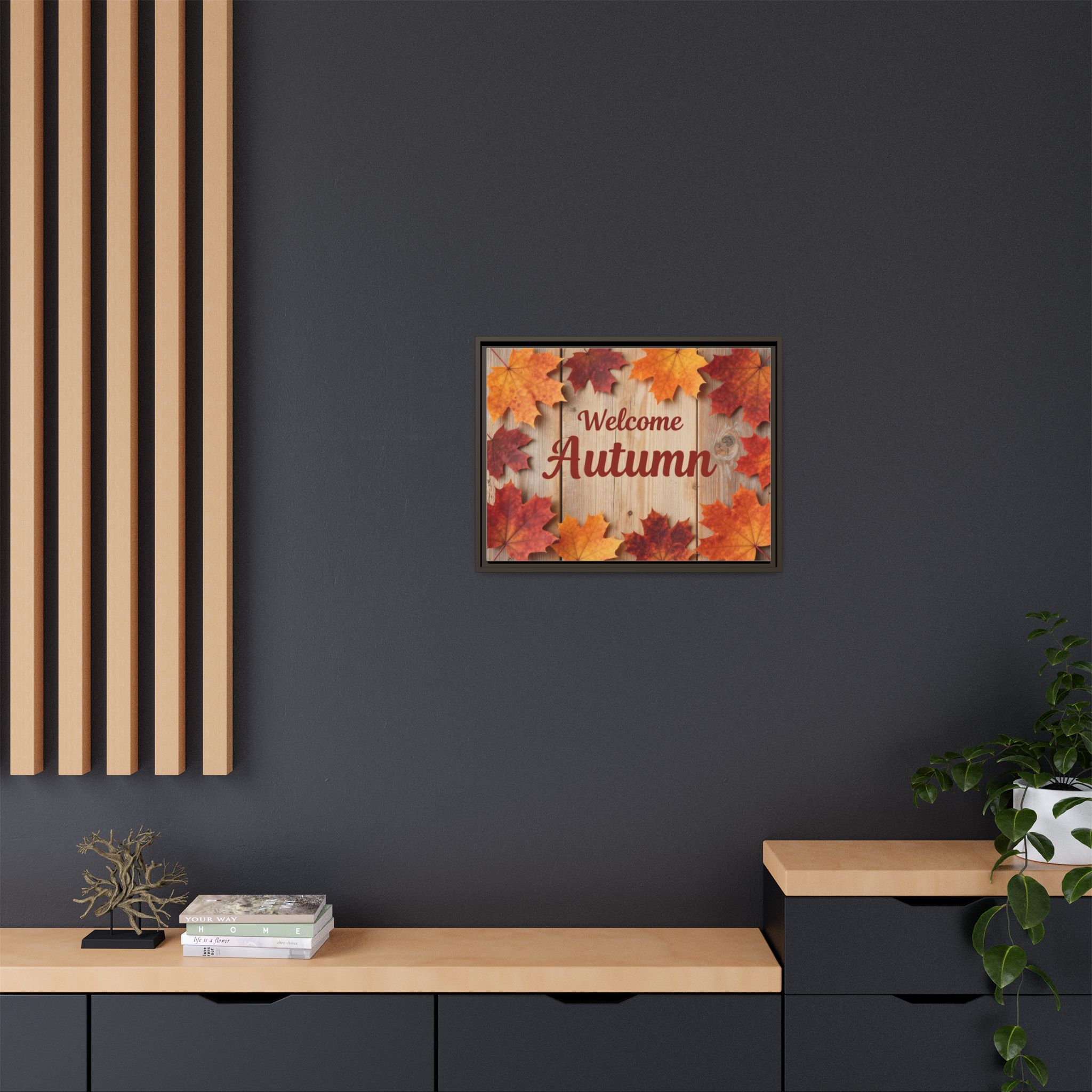 Welcome Autumn Framed Canvas Wall Art - Image 164