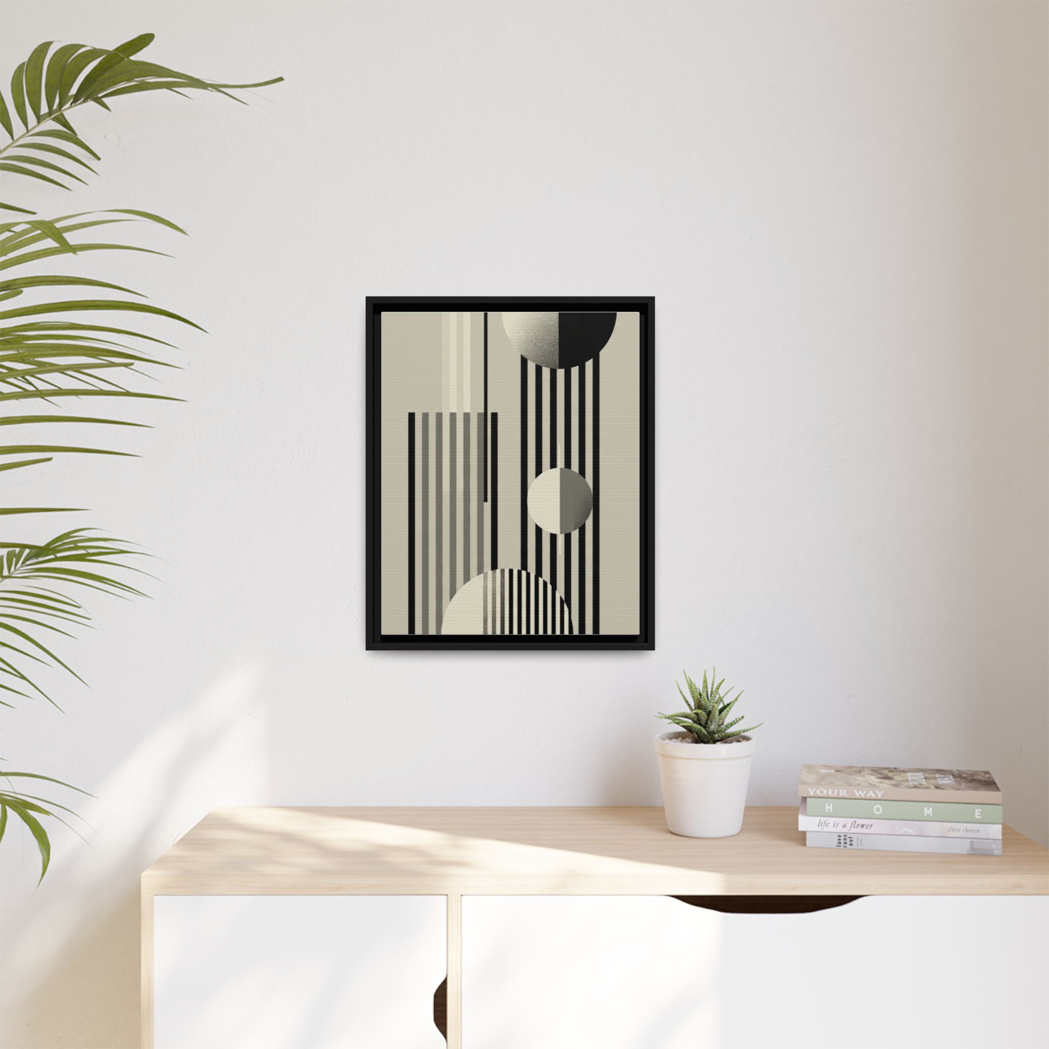Abstract Geometric Canvas Print — Framed Matte Wall Art - Image 175
