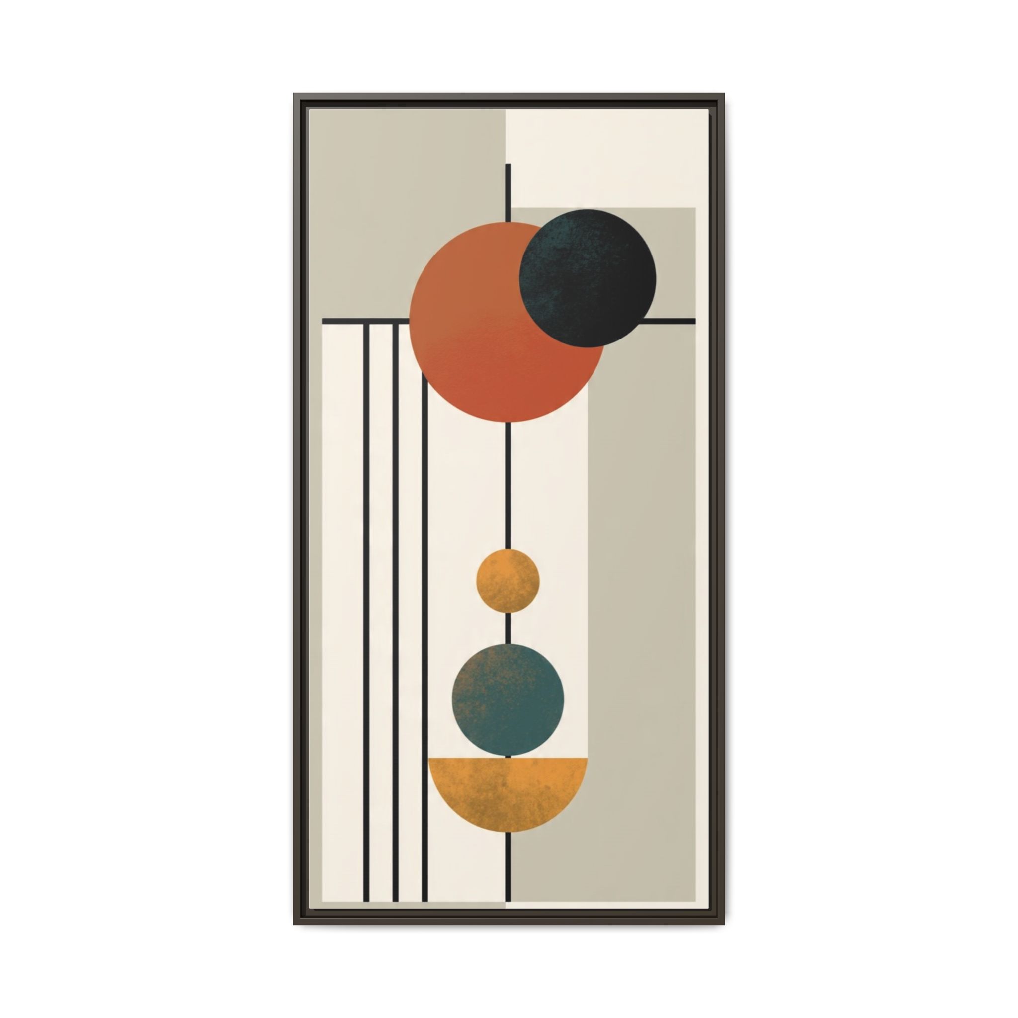 Abstract Geometric Wall Art Print — Matte Framed Canvas - Image 9