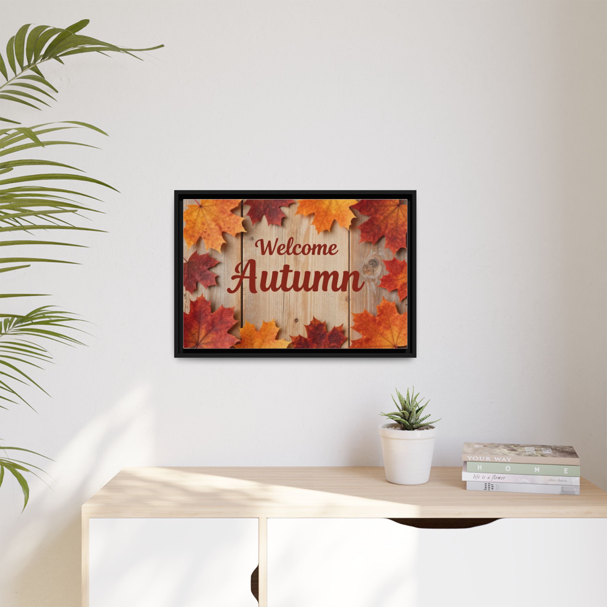 Welcome Autumn Framed Canvas Wall Art - Image 223