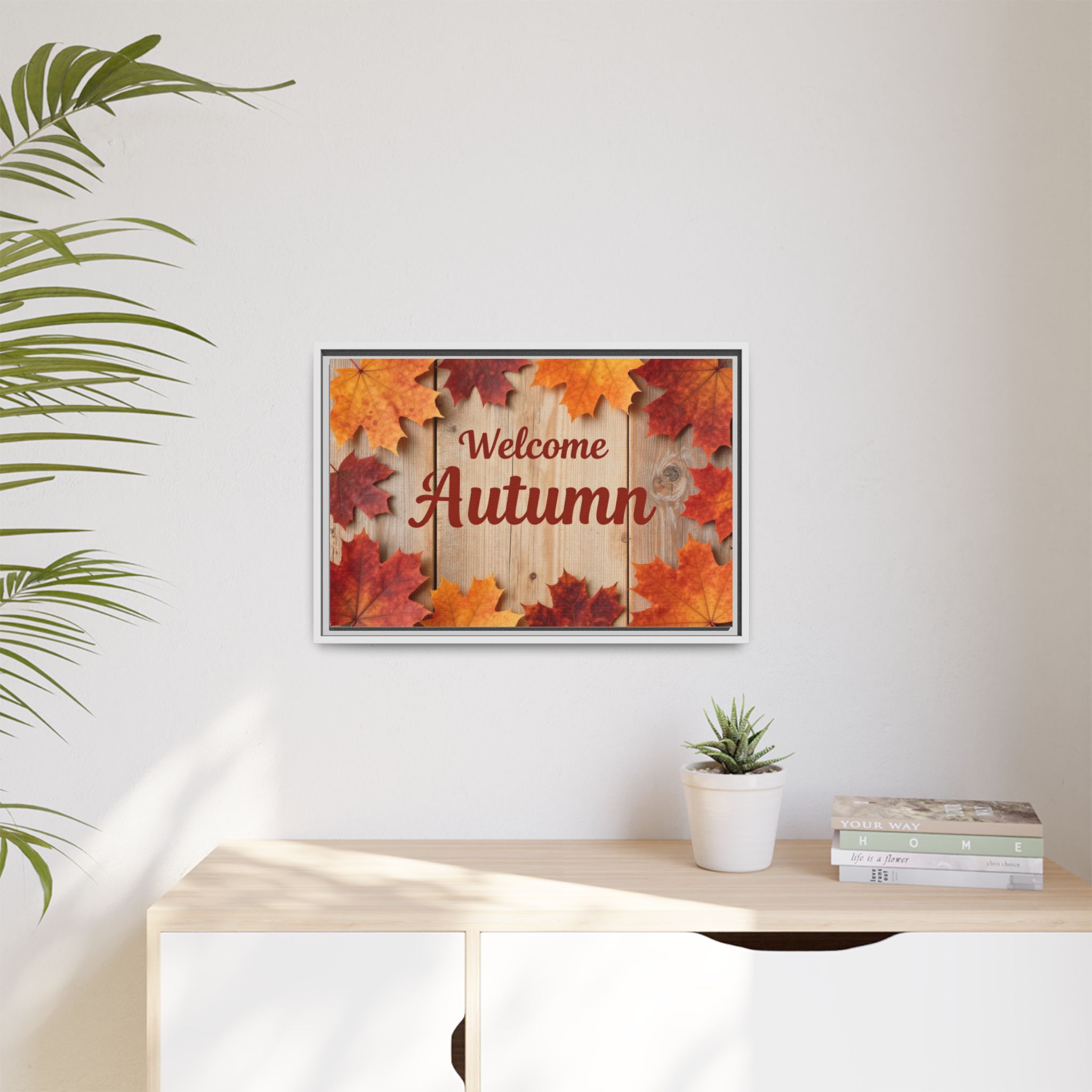 Welcome Autumn Framed Canvas Wall Art - Image 215