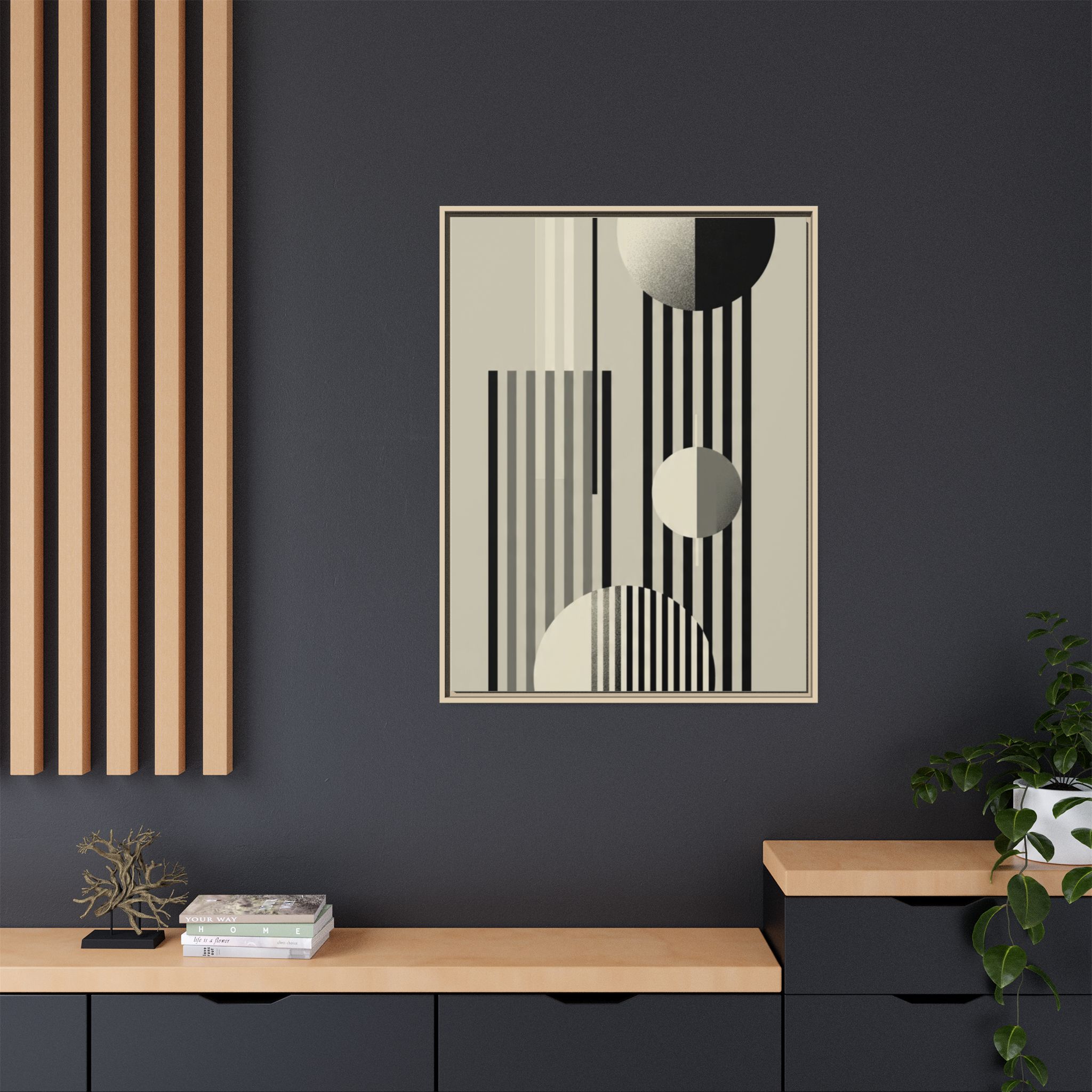 Abstract Geometric Canvas Print — Framed Matte Wall Art - Image 20
