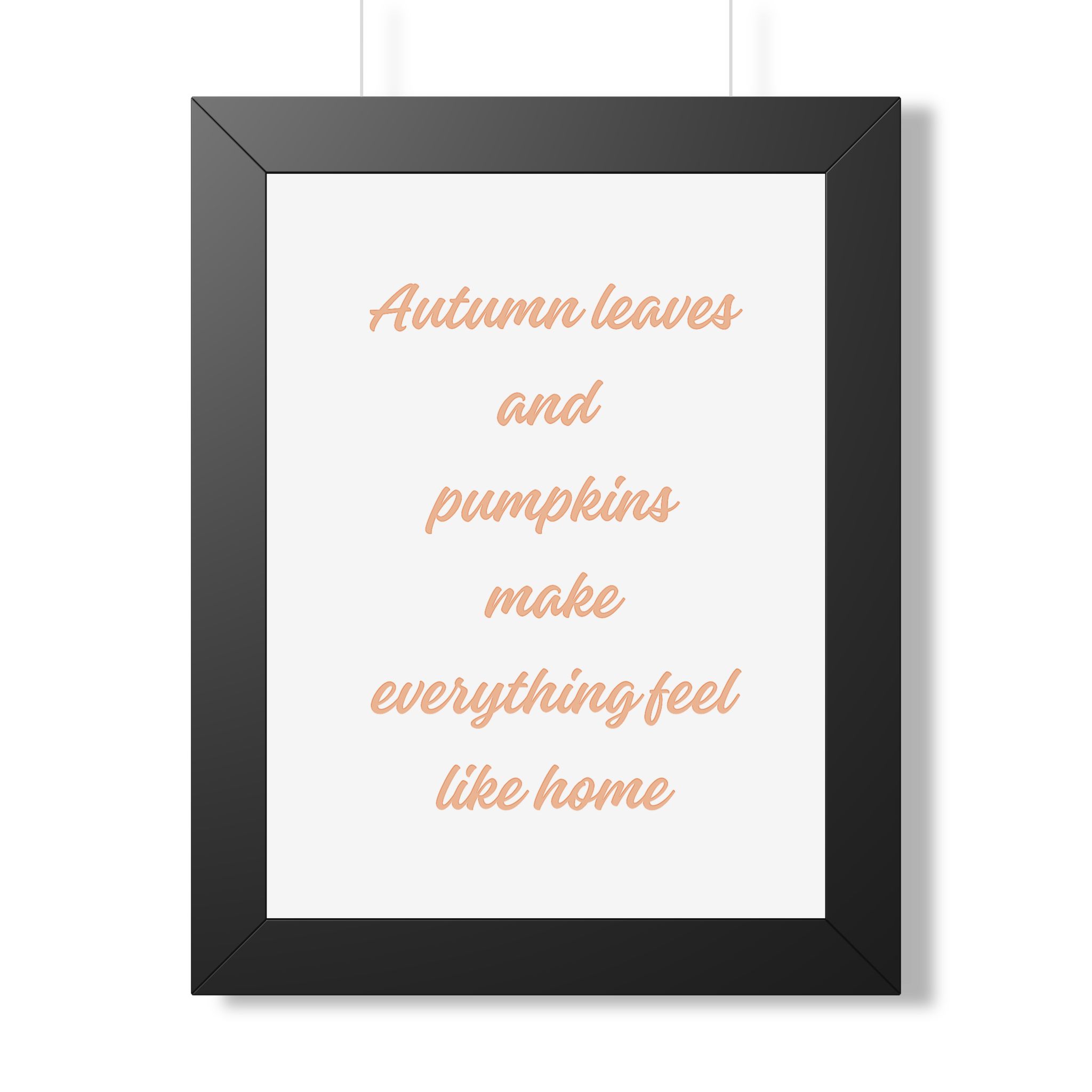 Autumn Leaves and Pumpkins Framed Poster — Cozy Fall Wall Art - Image 5