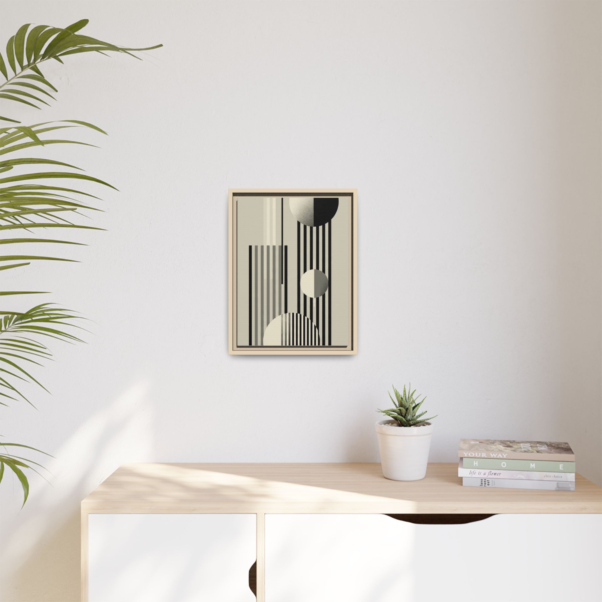 Abstract Geometric Canvas Print — Framed Matte Wall Art - Image 79
