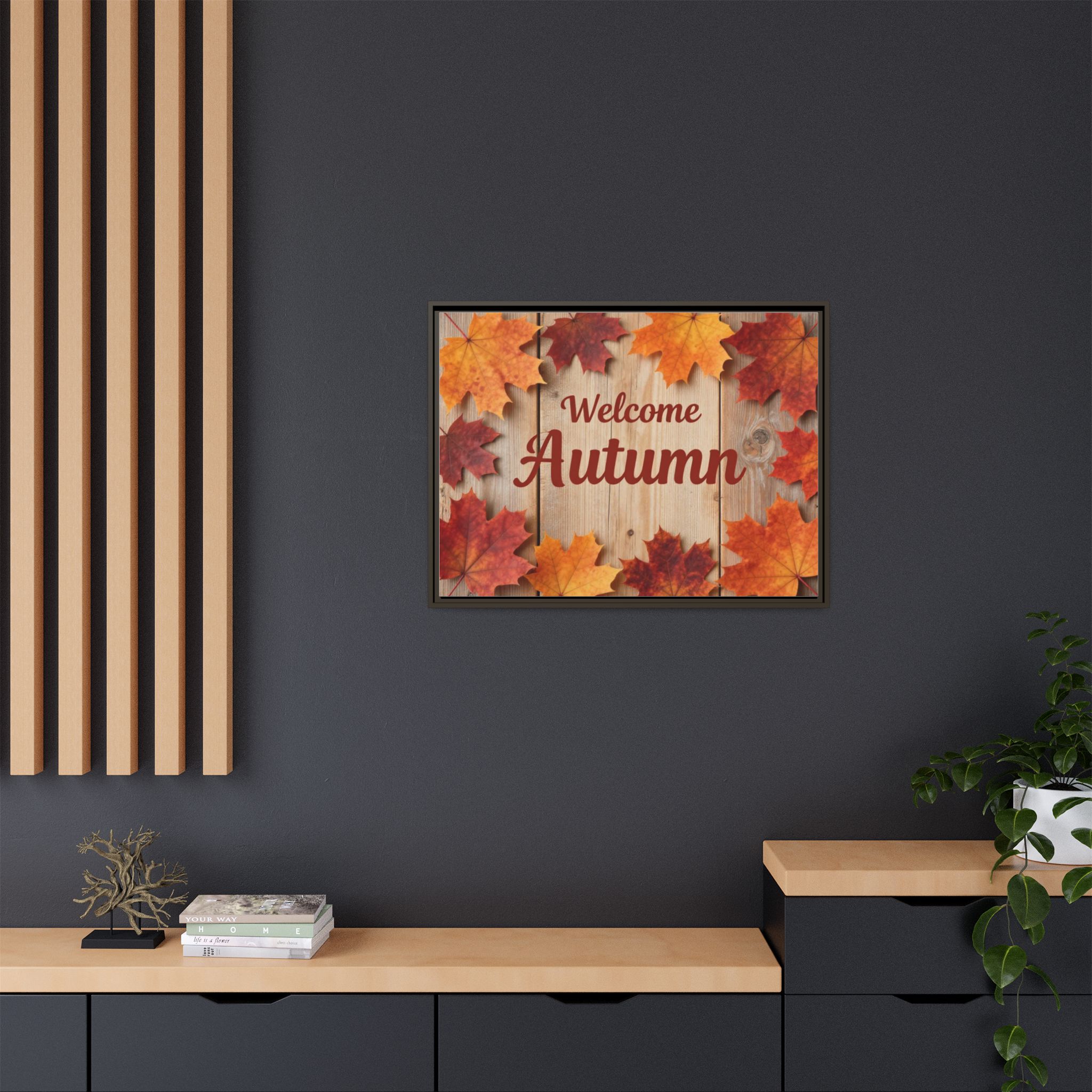 Welcome Autumn Framed Canvas Wall Art - Image 184