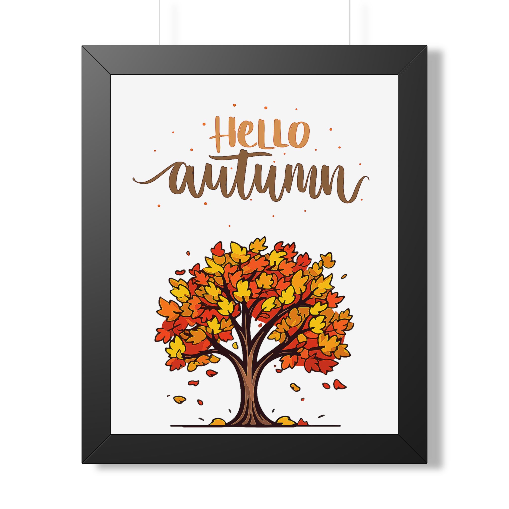Autumn Poster - "Hello Autumn" Framed Wall Art - Image 6