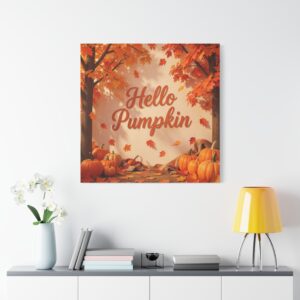 Hello Pumpkin Fall Canvas
