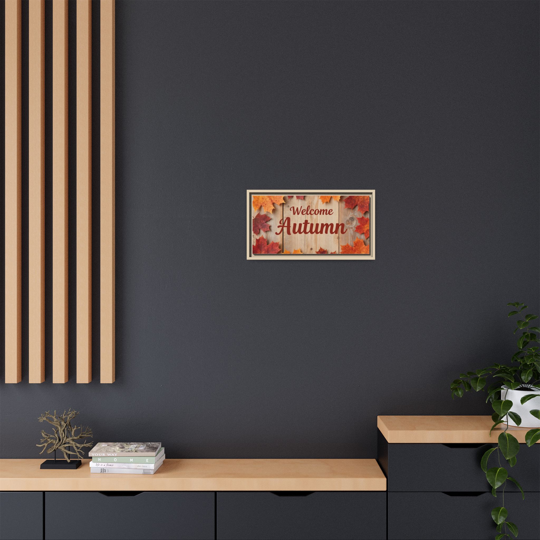 Welcome Autumn Framed Canvas Wall Art - Image 132