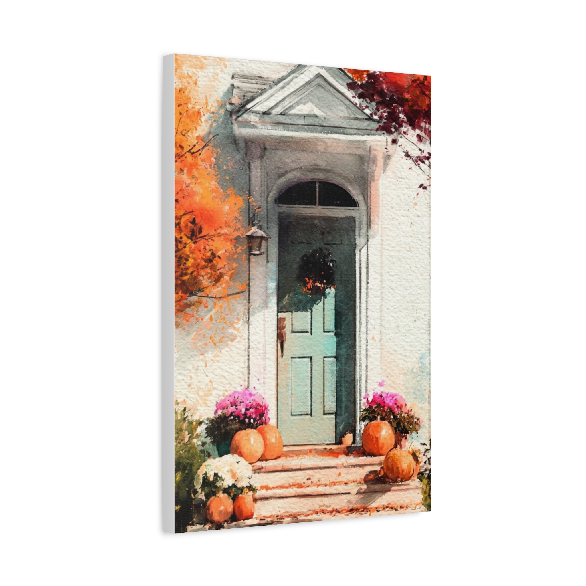Autumn Front Door Canvas — Fall Pumpkin Porch Wall Art - Image 6