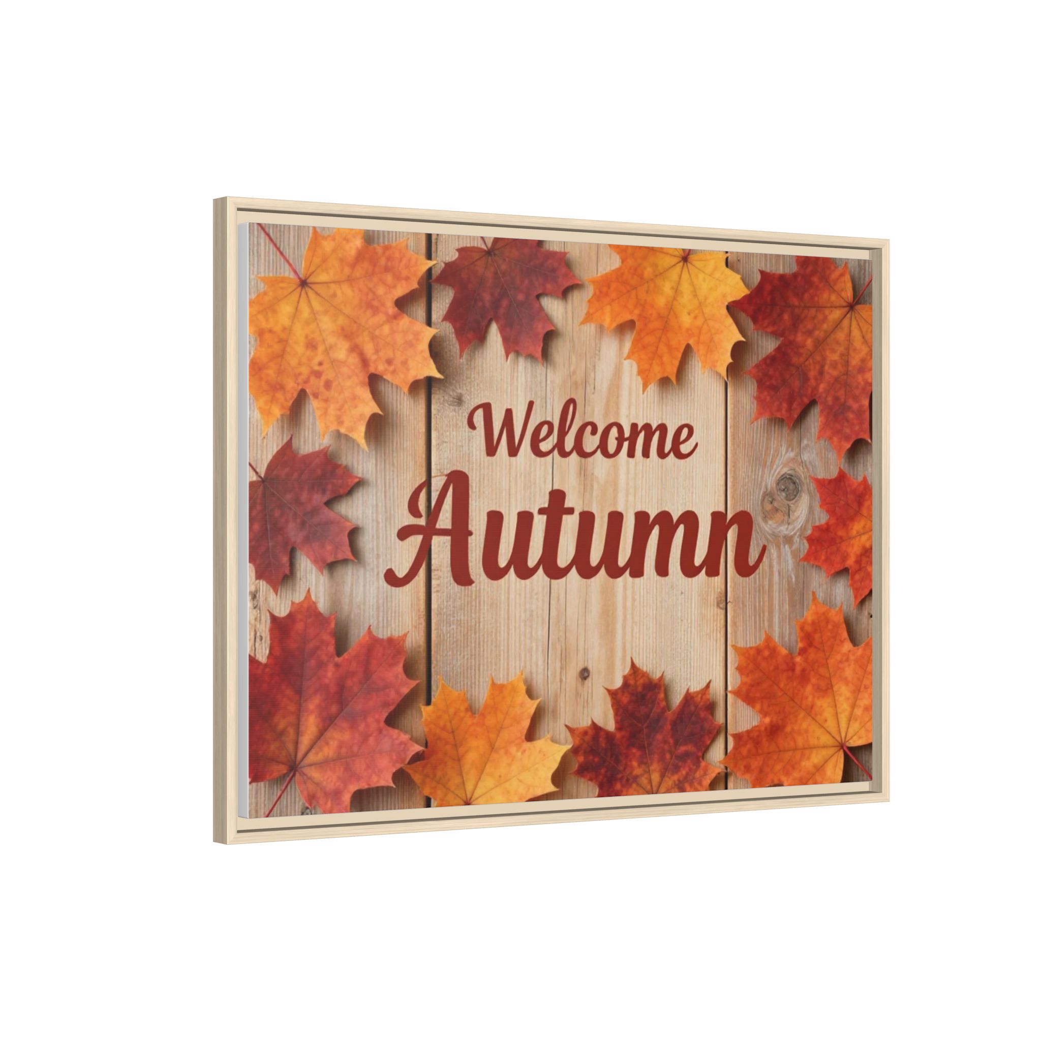 Welcome Autumn Framed Canvas Wall Art - Image 186