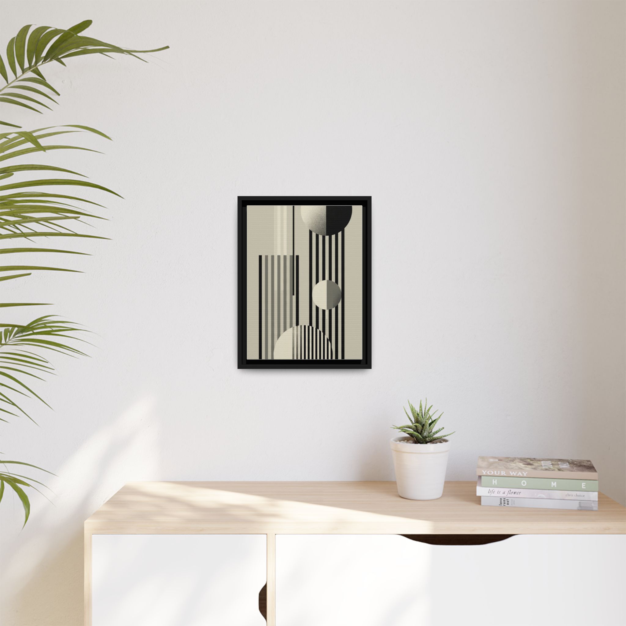 Abstract Geometric Canvas Print — Framed Matte Wall Art - Image 71
