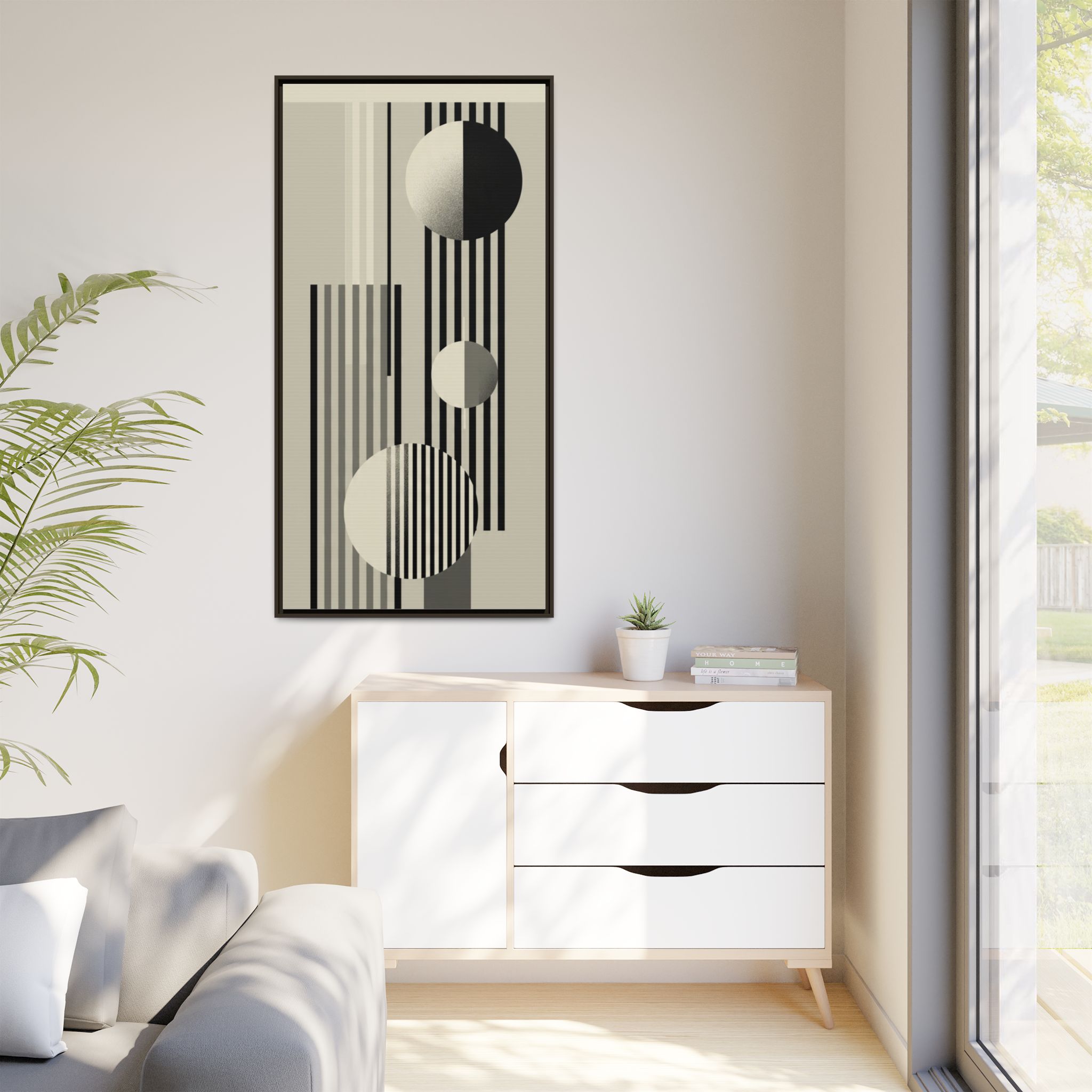 Abstract Geometric Canvas Print — Framed Matte Wall Art - Image 43