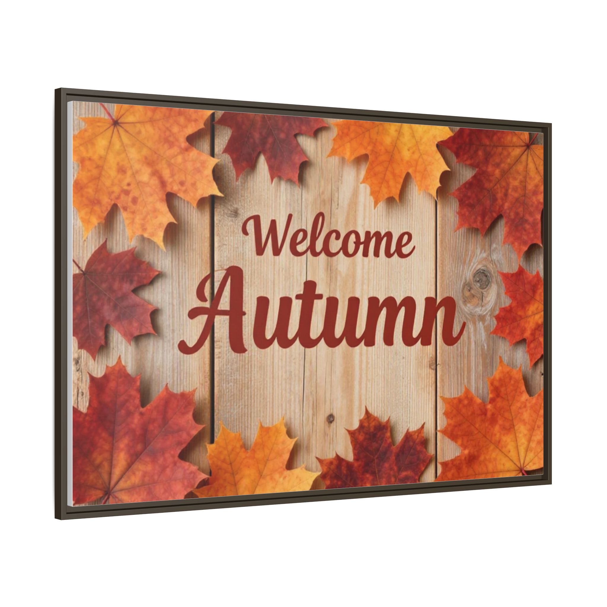 Welcome Autumn Framed Canvas Wall Art - Image 27