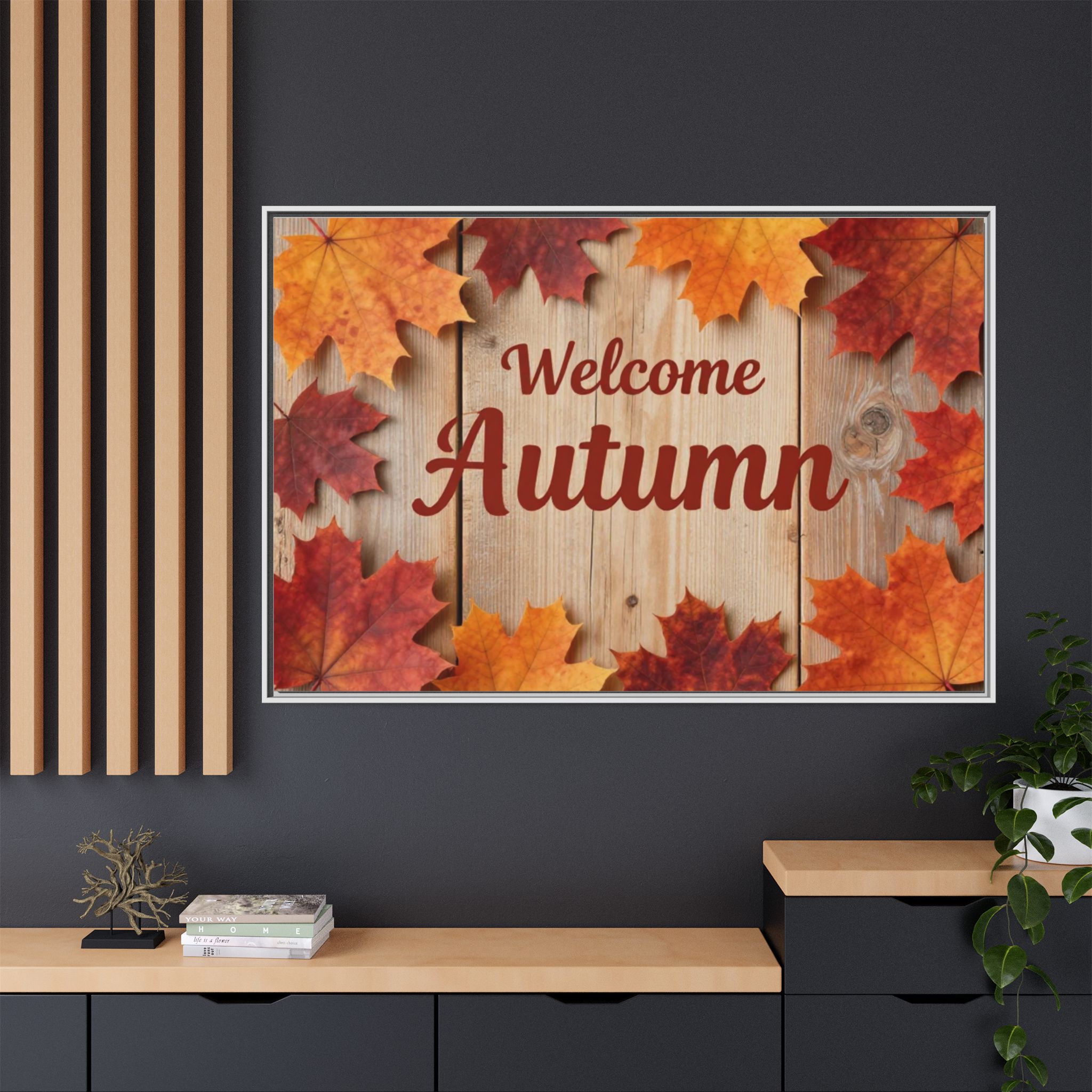 Welcome Autumn Framed Canvas Wall Art - Image 44
