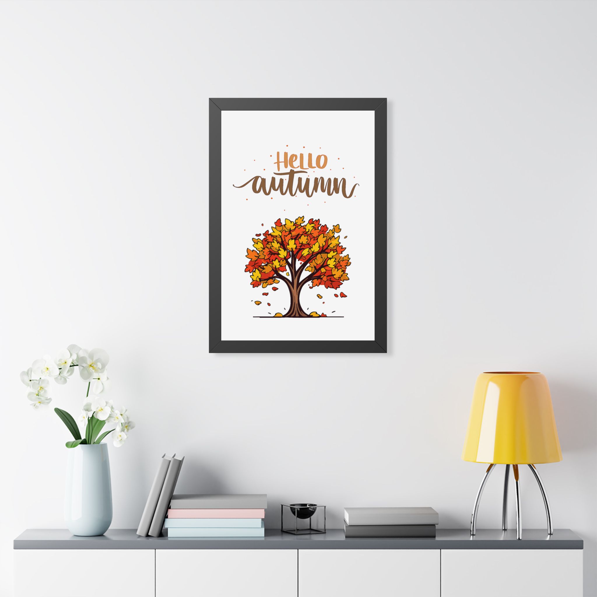 Autumn Poster - "Hello Autumn" Framed Wall Art - Image 9