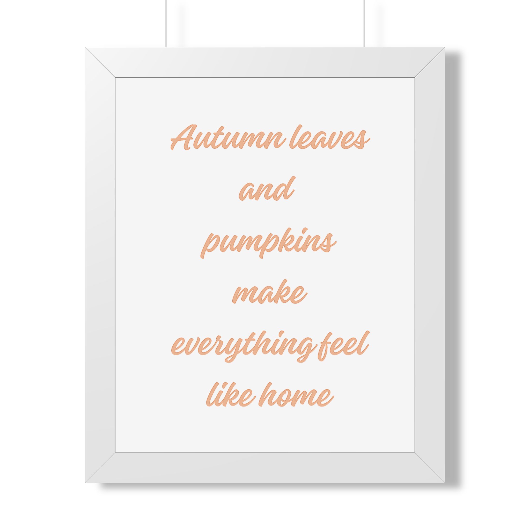 Autumn Leaves and Pumpkins Framed Poster — Cozy Fall Wall Art - Image 13