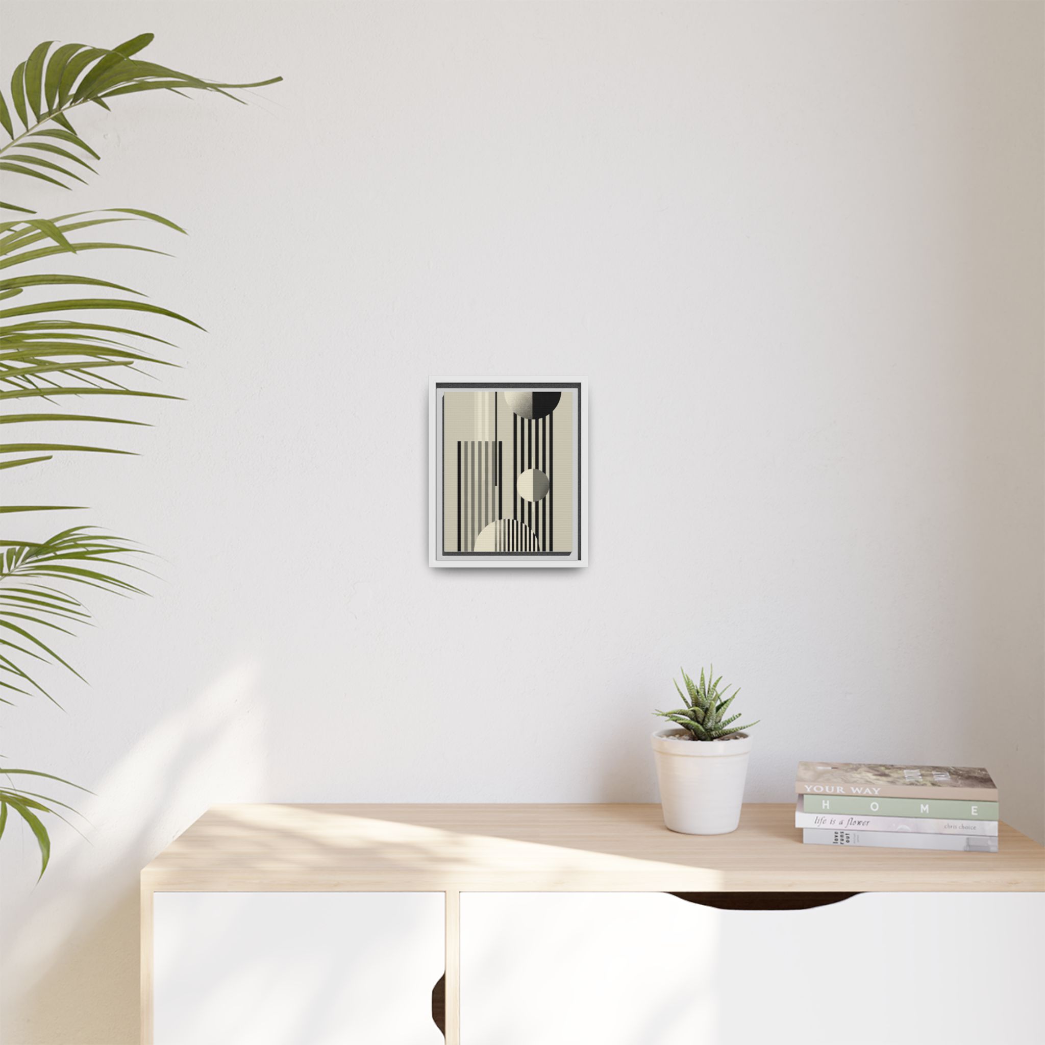 Abstract Geometric Canvas Print — Framed Matte Wall Art - Image 155