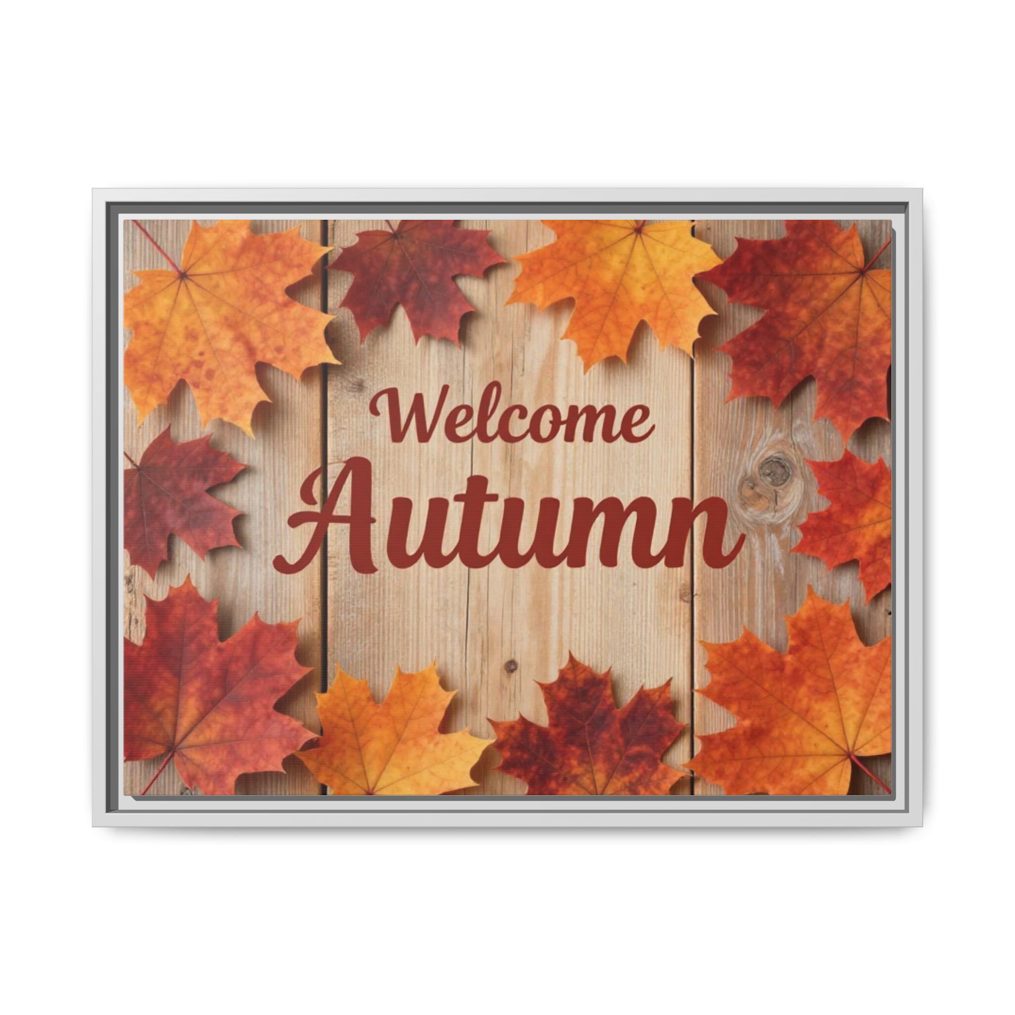 Welcome Autumn Framed Canvas Wall Art - Image 165