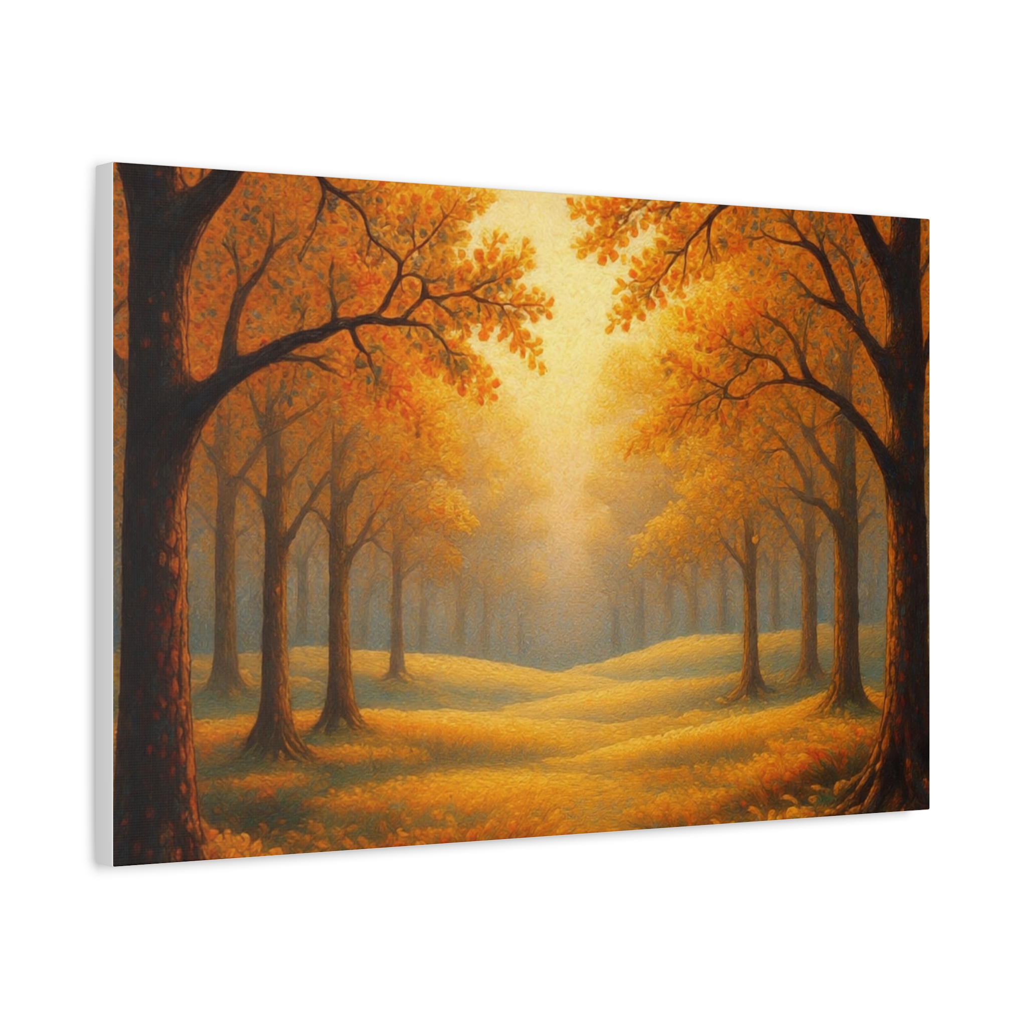Autumn Woodland Canvas Print — Golden Forest Landscape Wall Art - Image 6