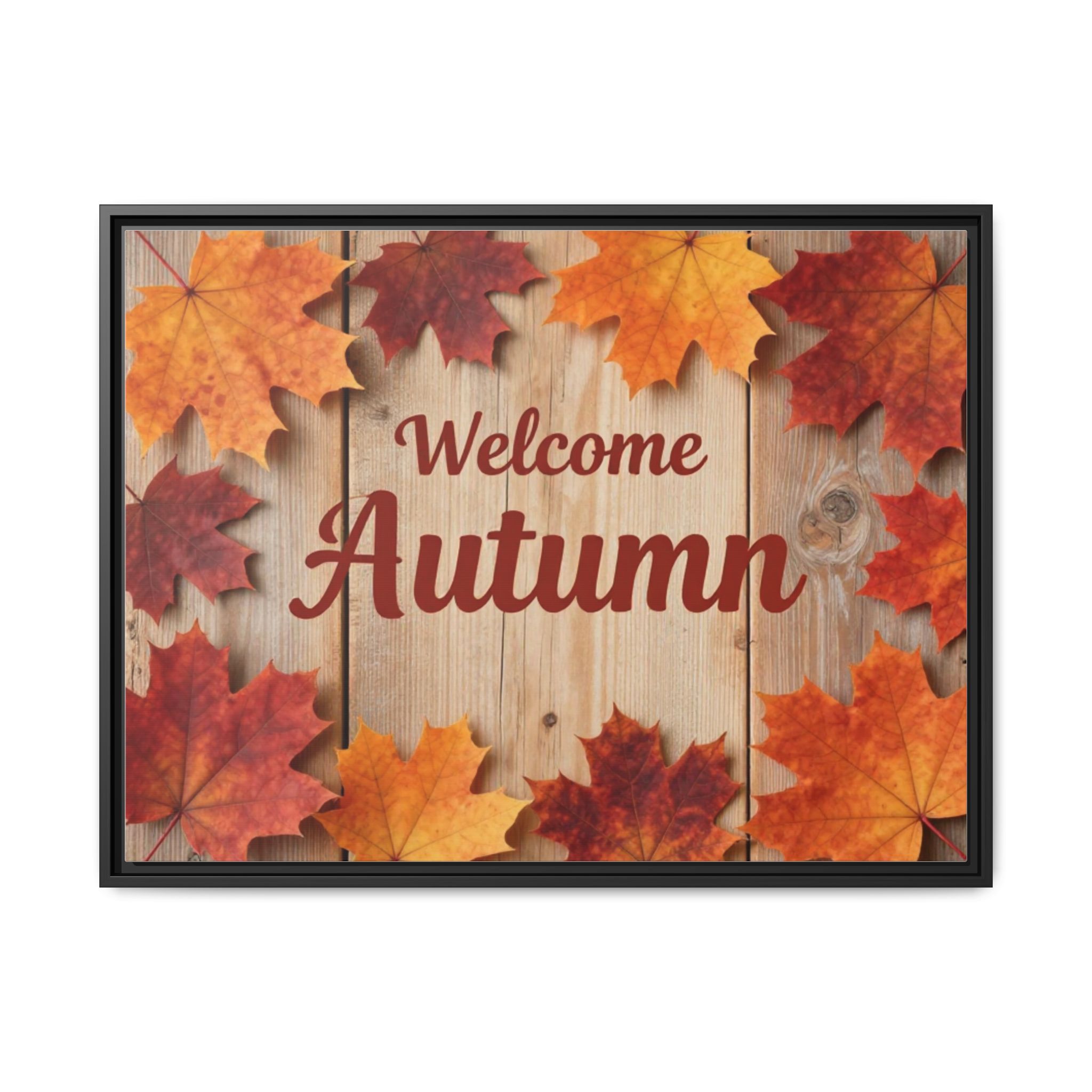 Welcome Autumn Framed Canvas Wall Art - Image 189