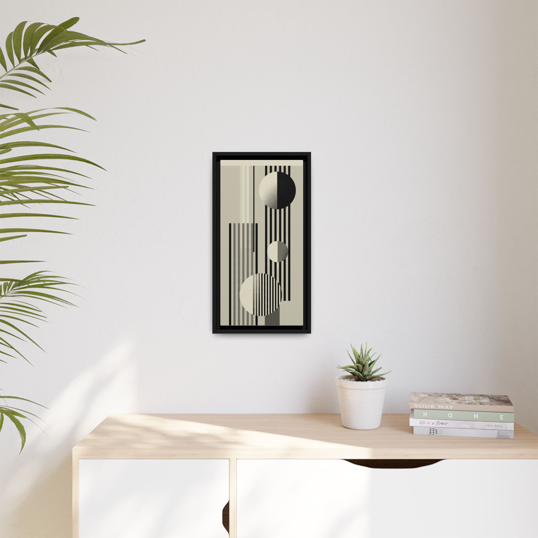 Abstract Geometric Canvas Print — Framed Matte Wall Art - Image 95