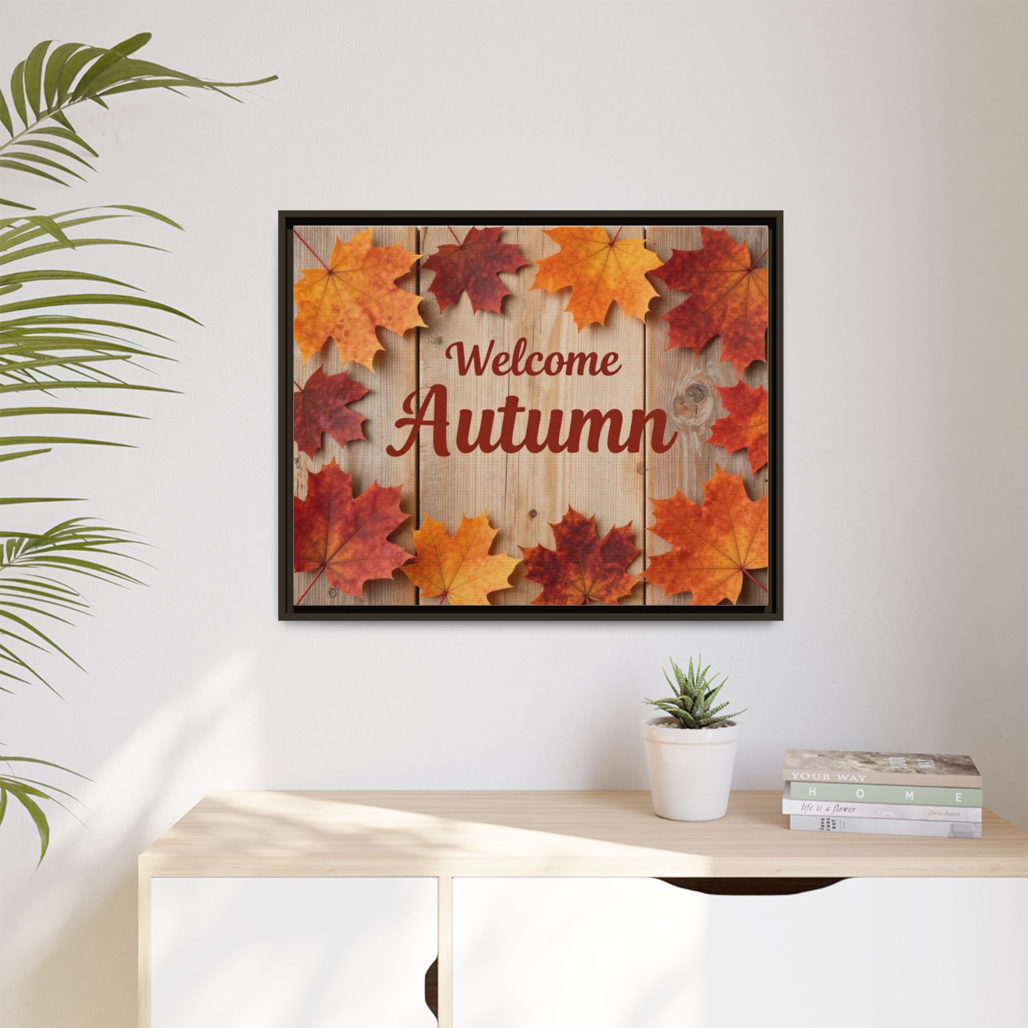 Welcome Autumn Framed Canvas Wall Art - Image 203