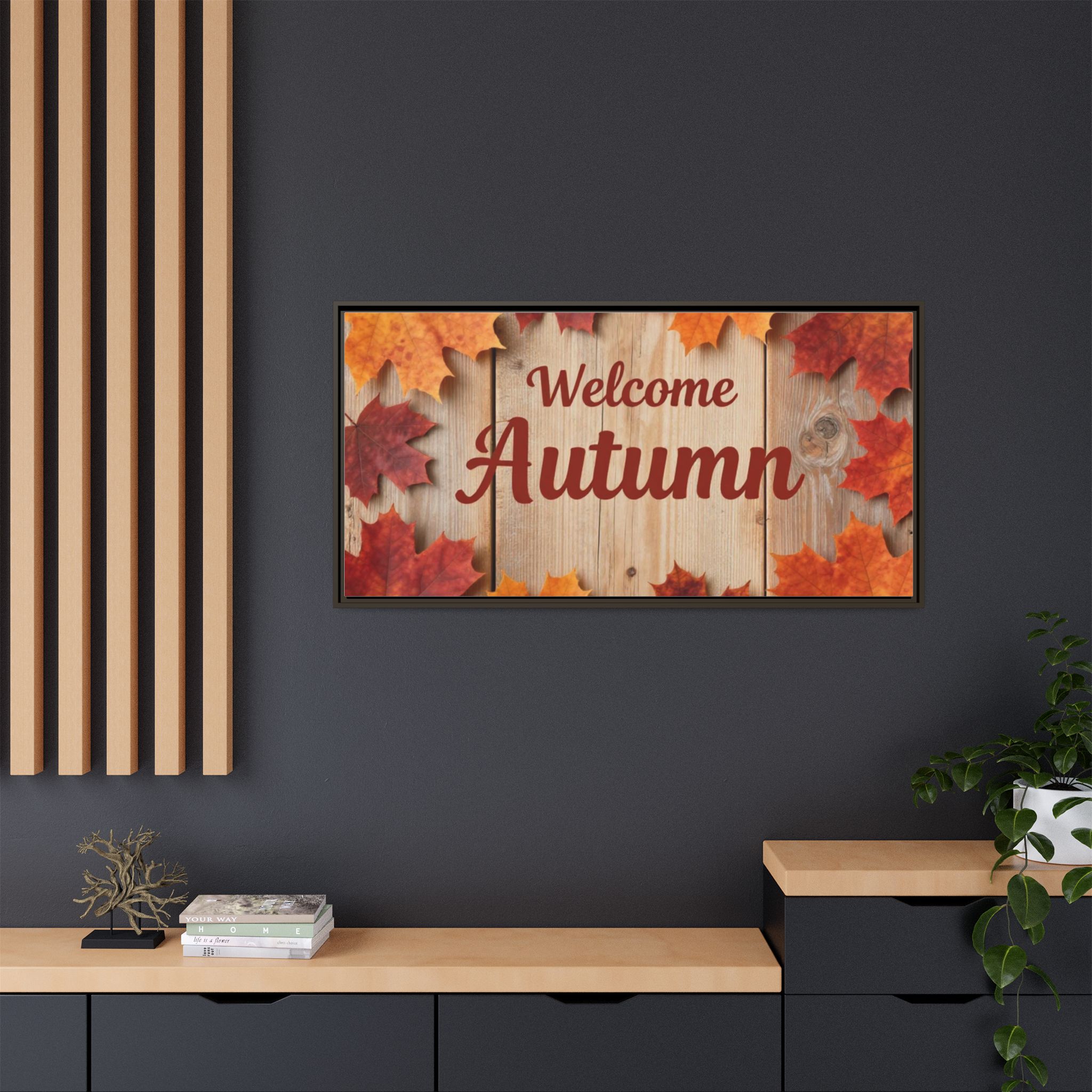 Welcome Autumn Framed Canvas Wall Art - Image 72