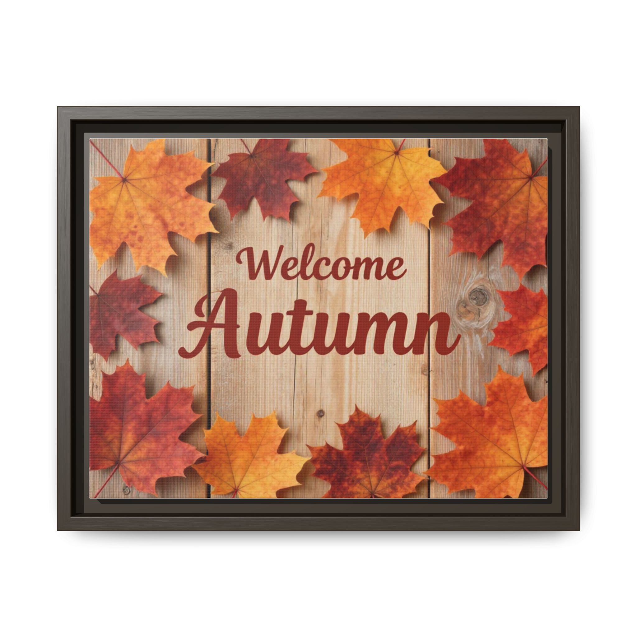 Welcome Autumn Framed Canvas Wall Art - Image 153